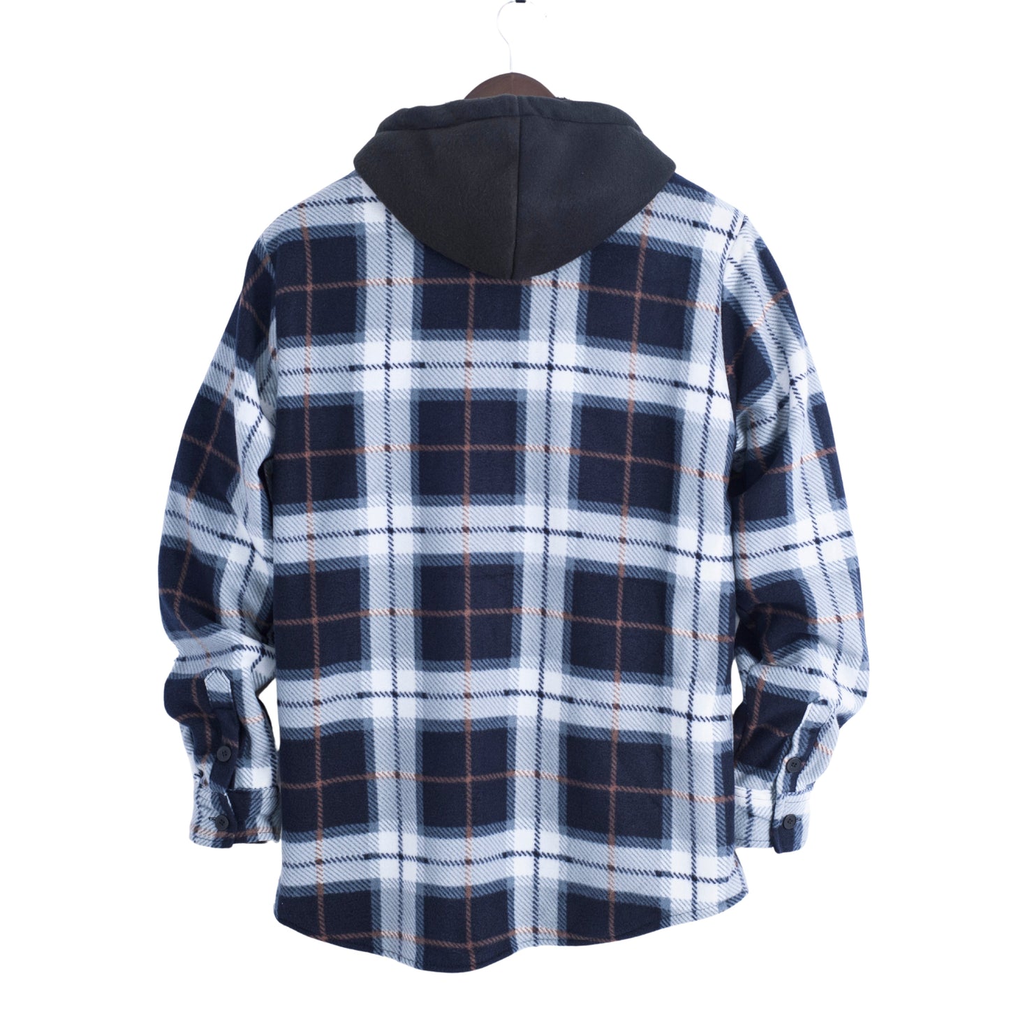 Distortion Men’s Hooded Long Sleeve Thickened Shirt