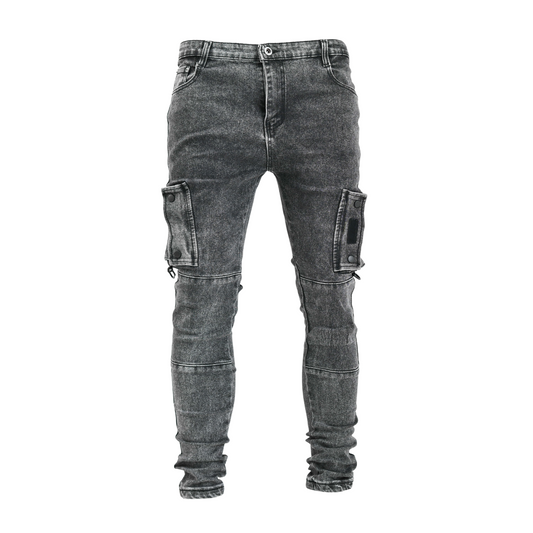 Urban Tactical Slim Fit Cargo Denim