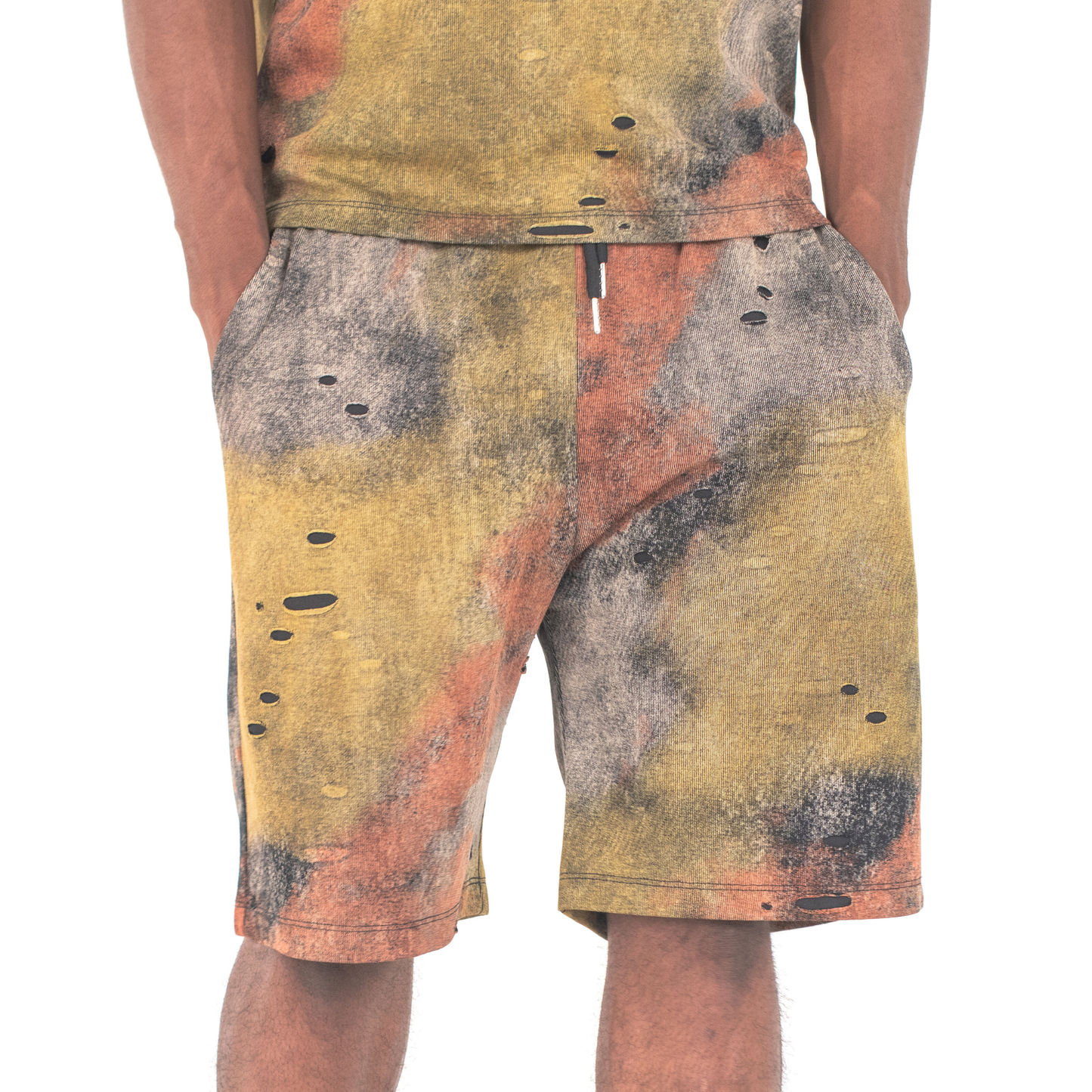 Urban Storm Distressed Tie-Dye 2-Piece Set