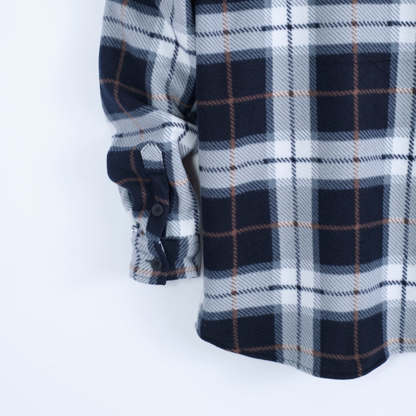 Distortion Men’s Hooded Long Sleeve Thickened Shirt