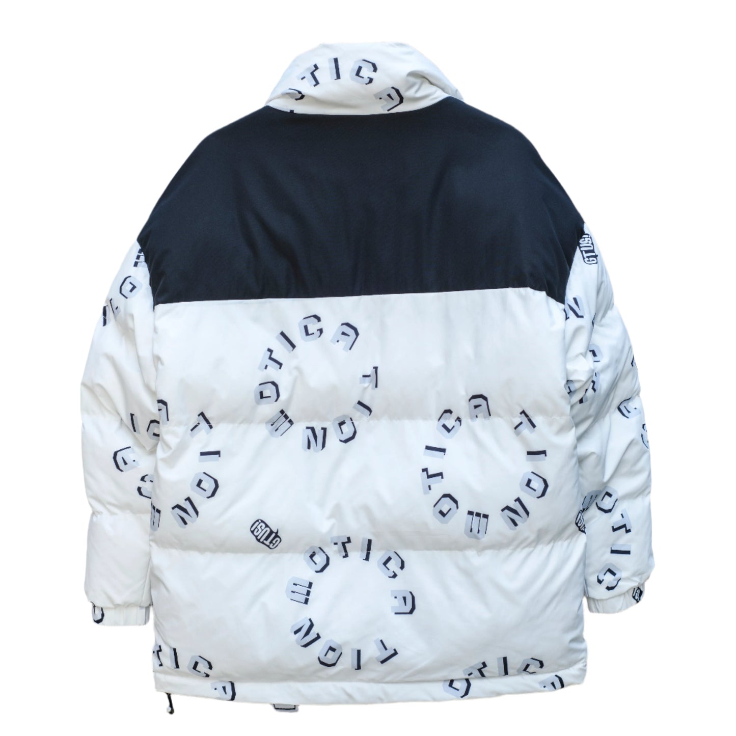 Men Letter Gtusi Print Graphic Wind Breaker Jacket