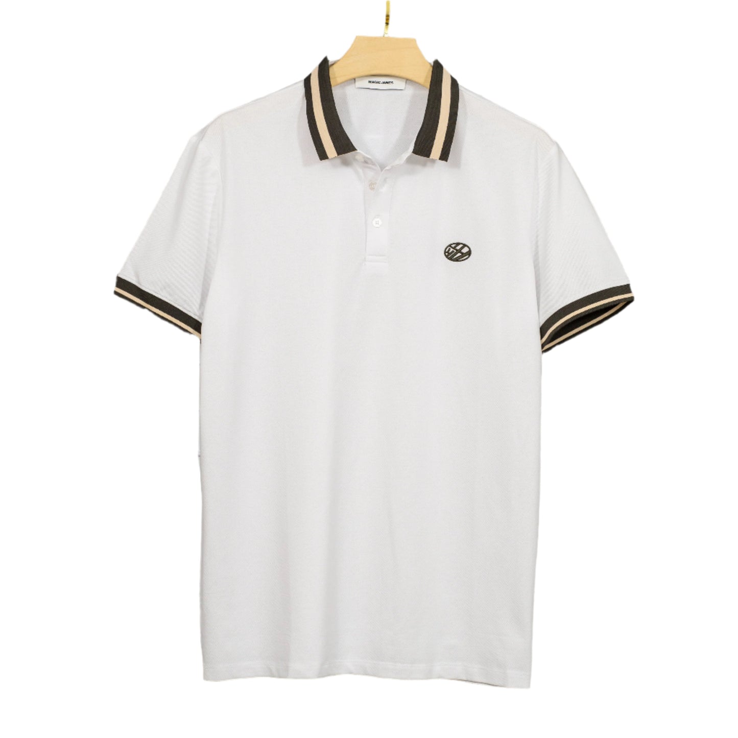 Men’s Stripe Collar Polo Shirt