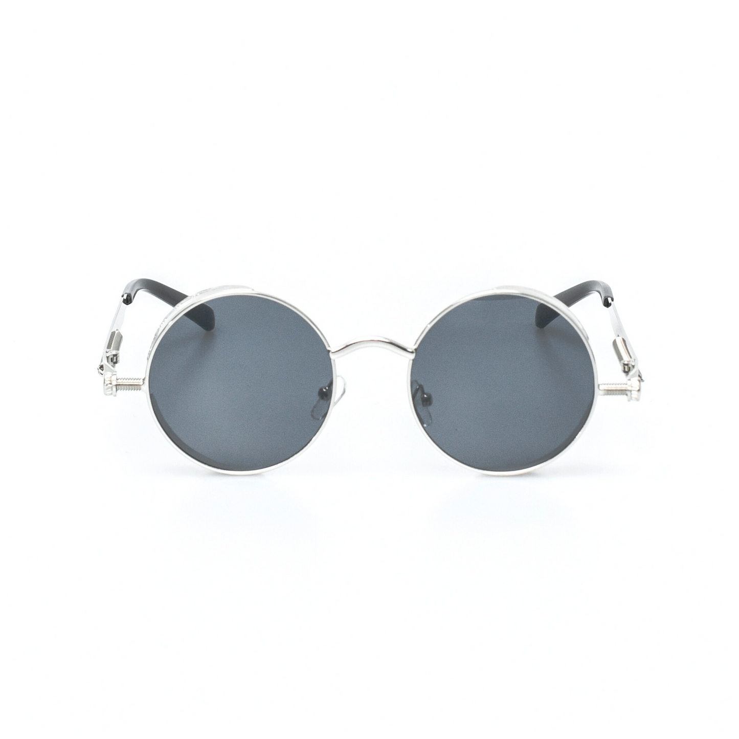 Round Metal Frame Sunglasses Men Women Retro Steampunk Sunglasses