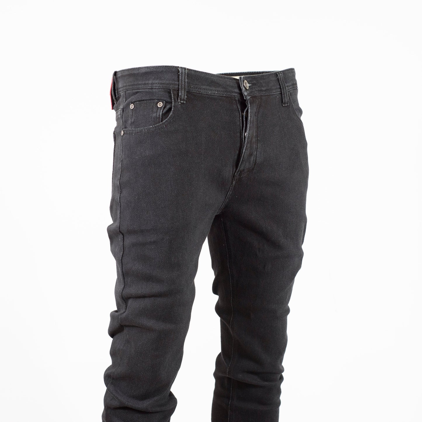 Black Super Stretch B&R Straight Slim Denim