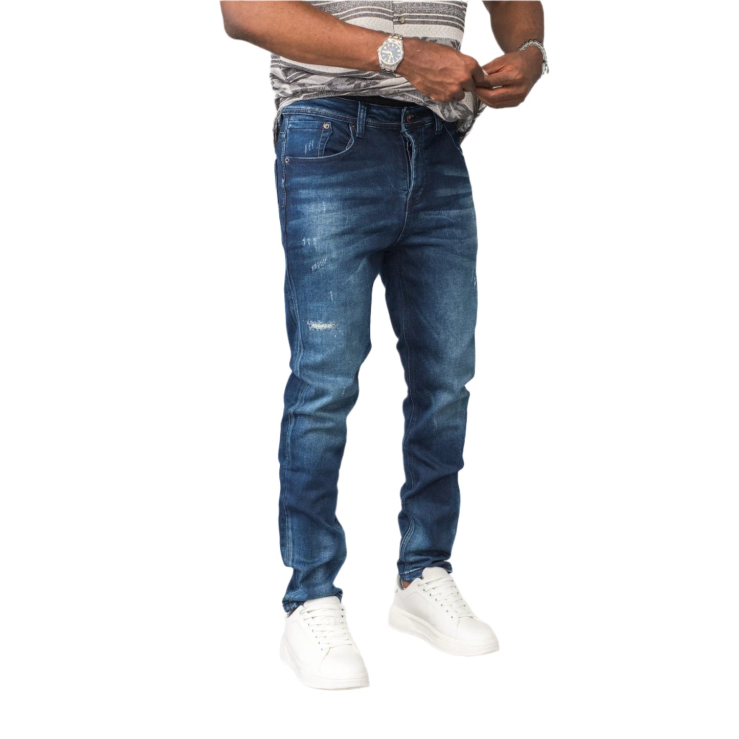 Gee2 Island FS05-8 Distressed Denim