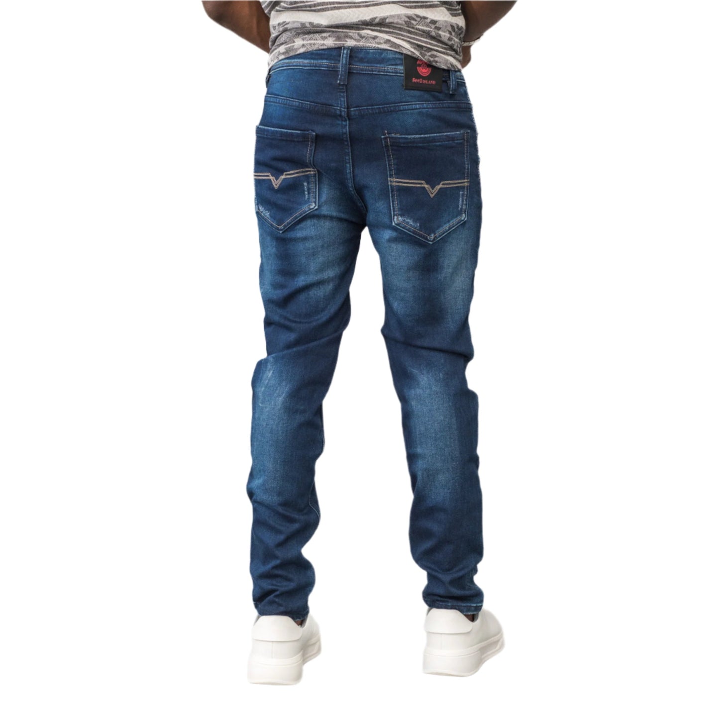 Gee2 Island FS05-8 Distressed Denim