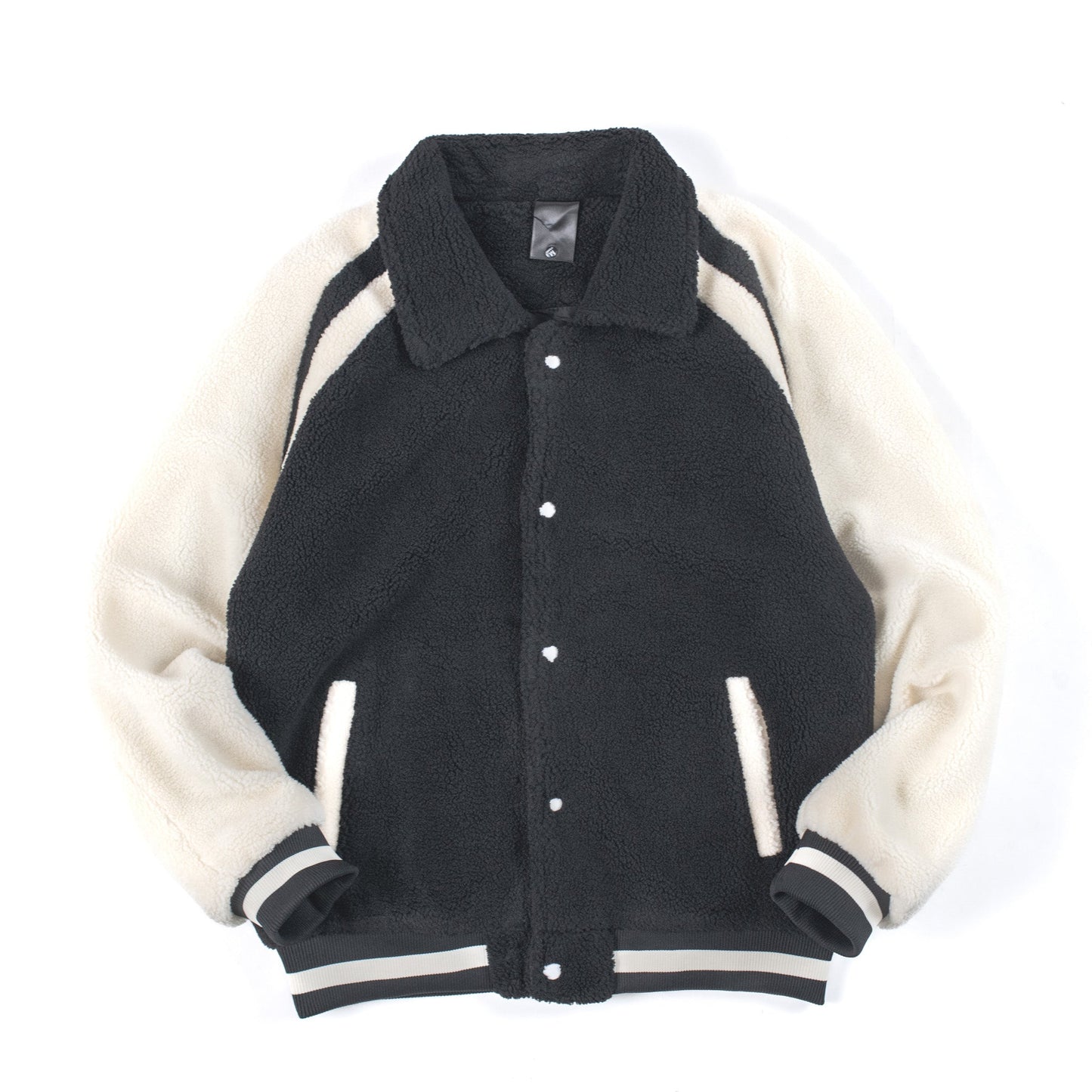 Men’s Cozy Sherpa Varsity Jacket