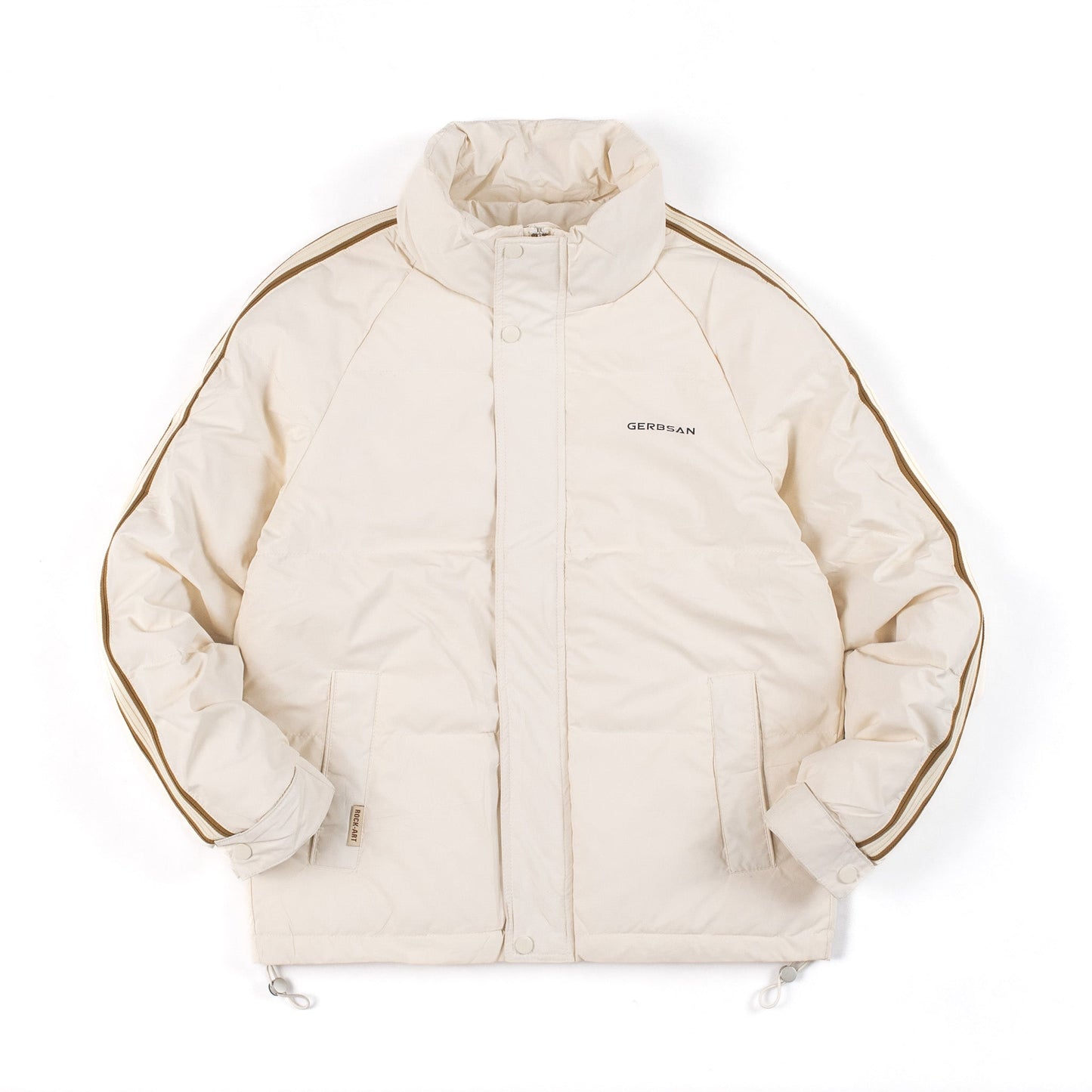 GERDSAN Retro Track Puffer Jacket – Cream Edition