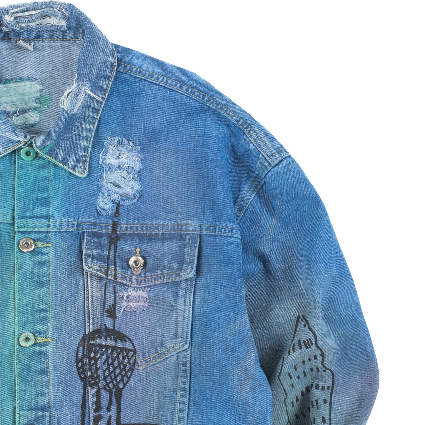 Let’s Rock Cropped Denim Jacket