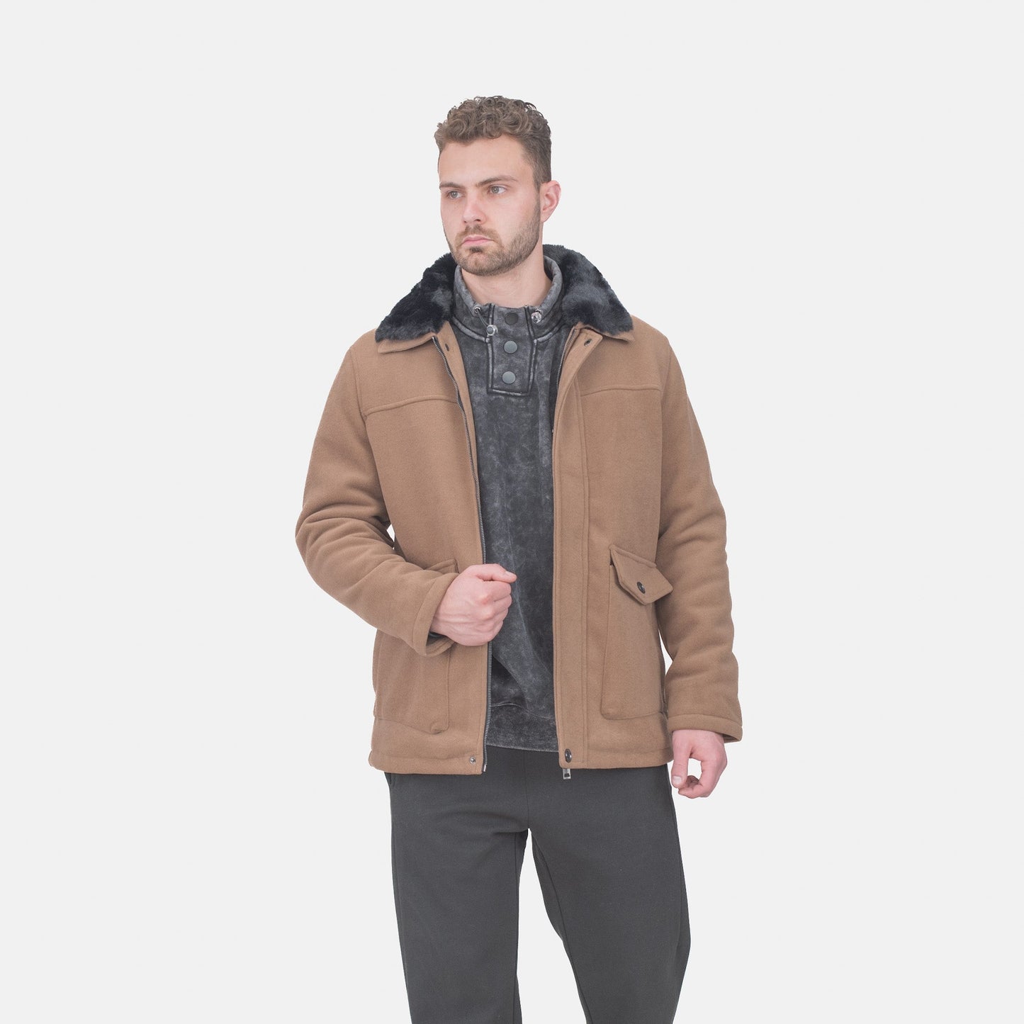 Men’s Nordic Edge Wool-Blend Jacket