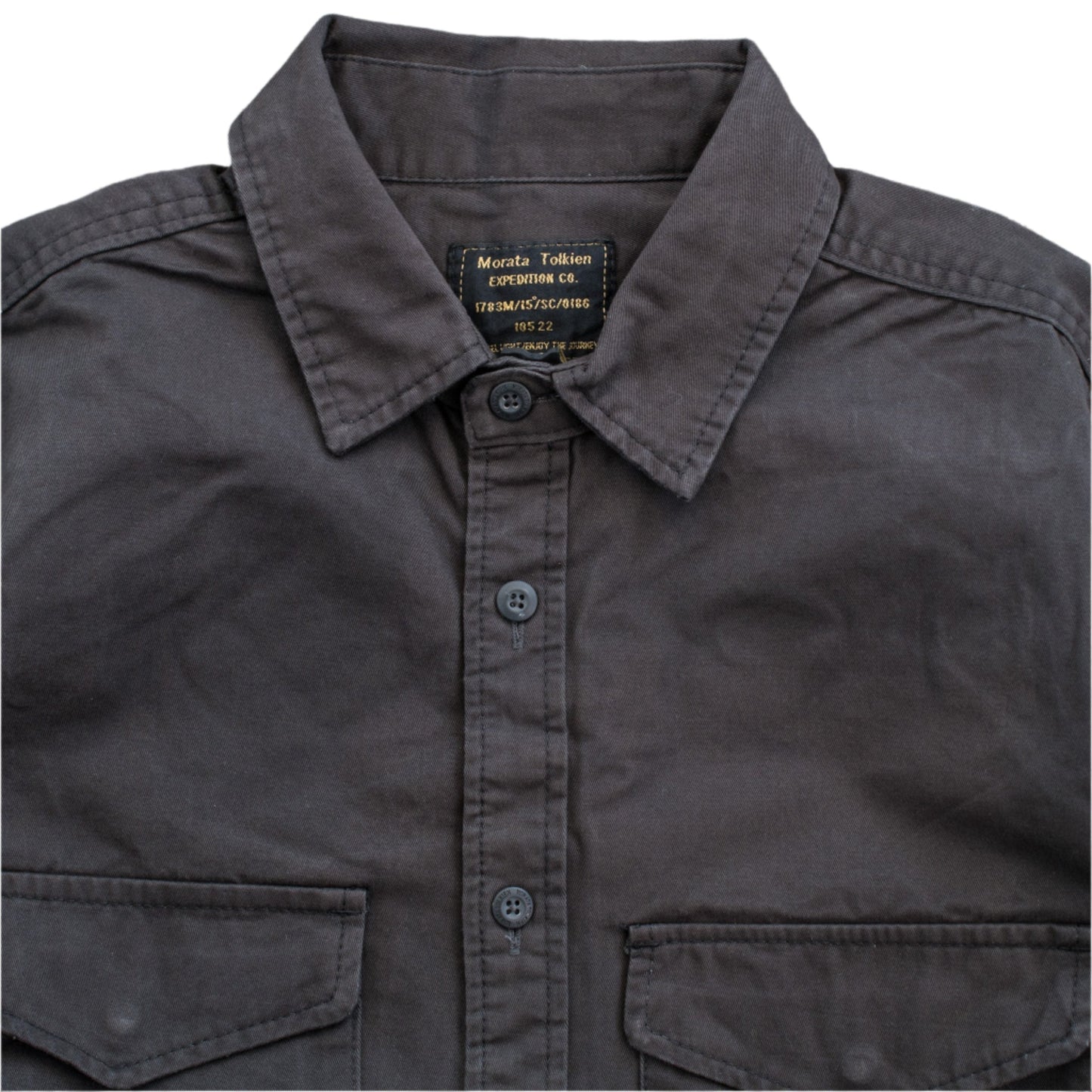 Men’s Casual Pocket Thicken Cotton Long Sleeve Shirt