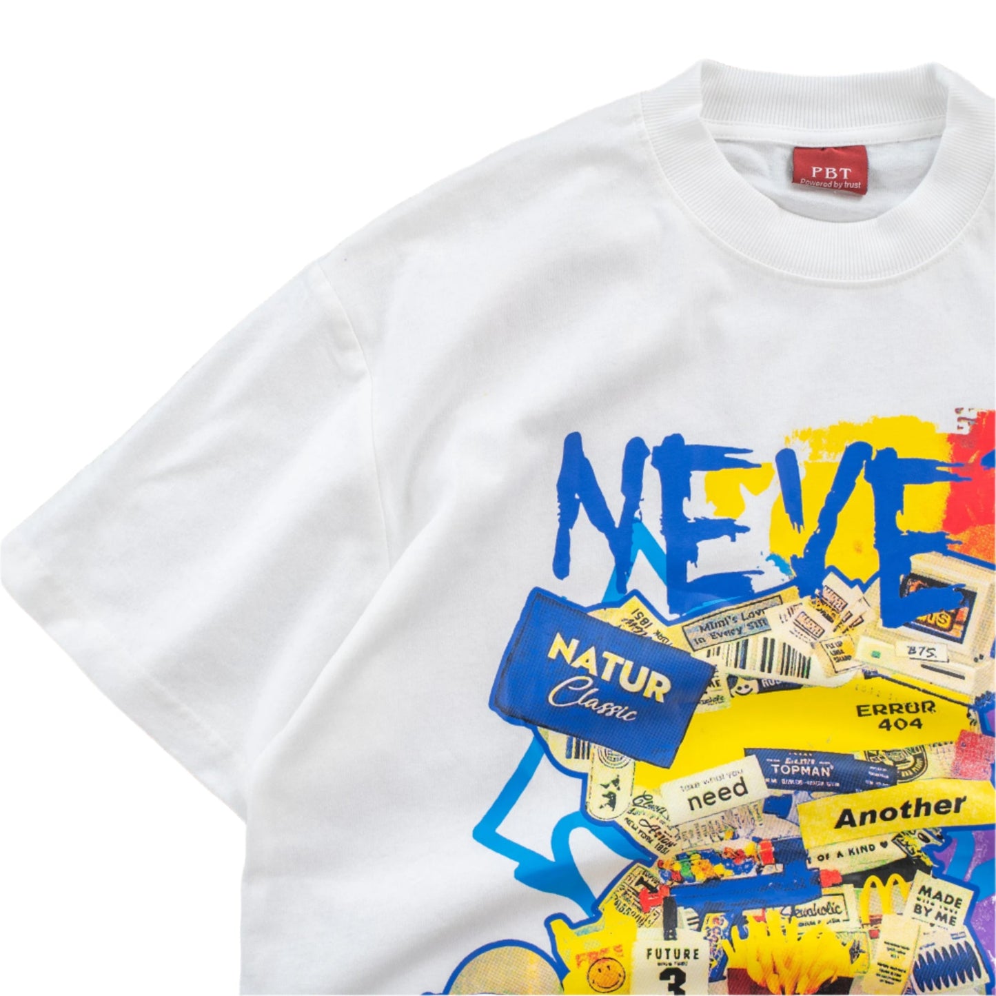 Men’s “Never” Graphic Loose Fit Short Sleeve T-Shirt