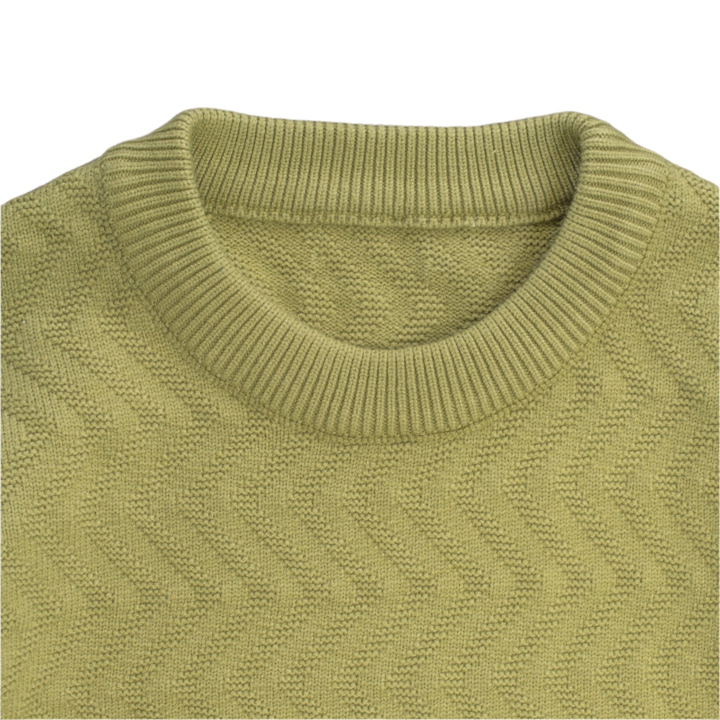 Zigzag Textured Knit Sweater