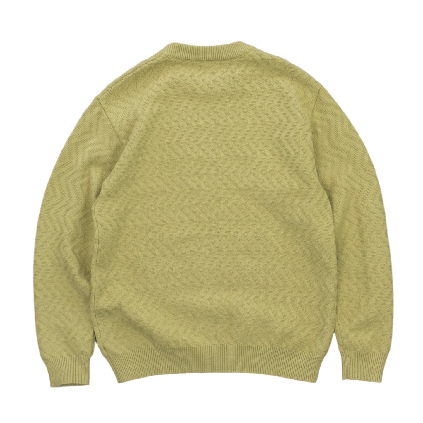 Zigzag Textured Knit Sweater