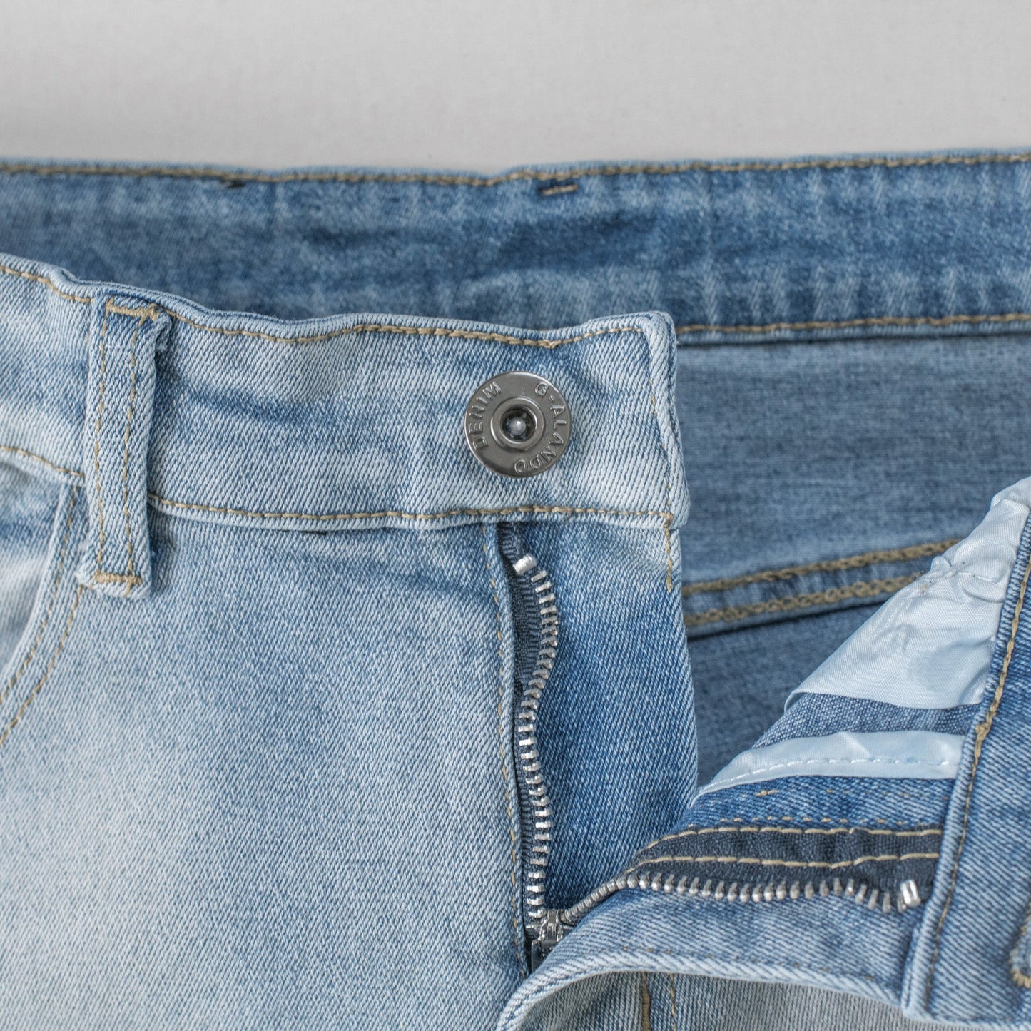 Ice Blue Tactical Cargo Denim