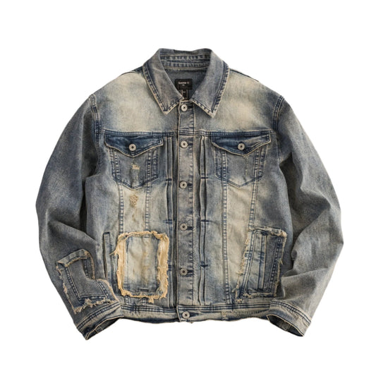 Men’s Light Wash Cargo Denim Jeans