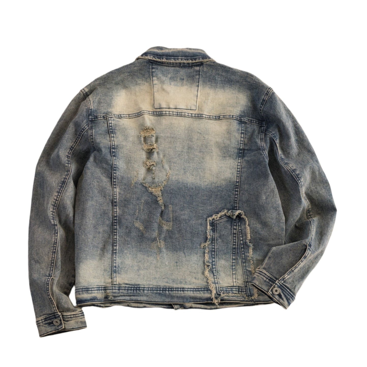 Men’s Light Wash Cargo Denim Jeans