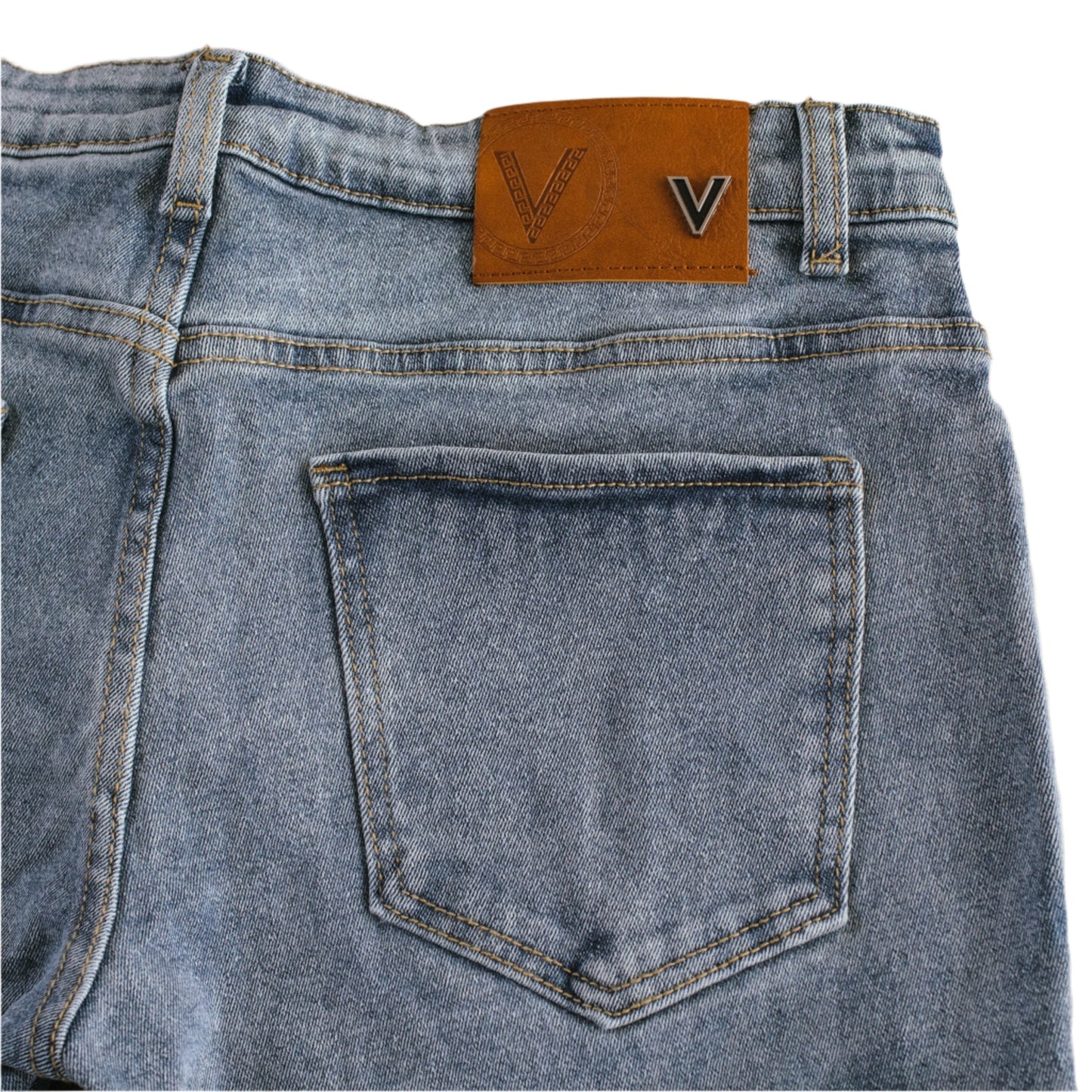 Men’s Hybrid Utility Patchwork Cargo Denim Jeans