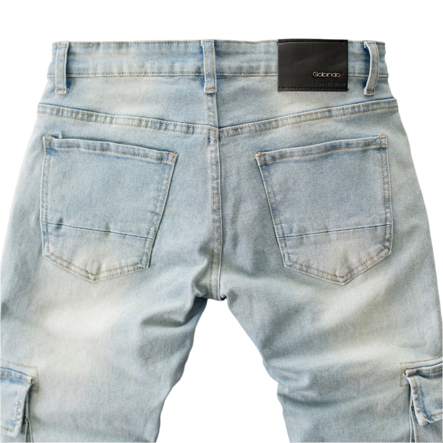 Tactical Multi-Pocket Cargo Denim Jeans