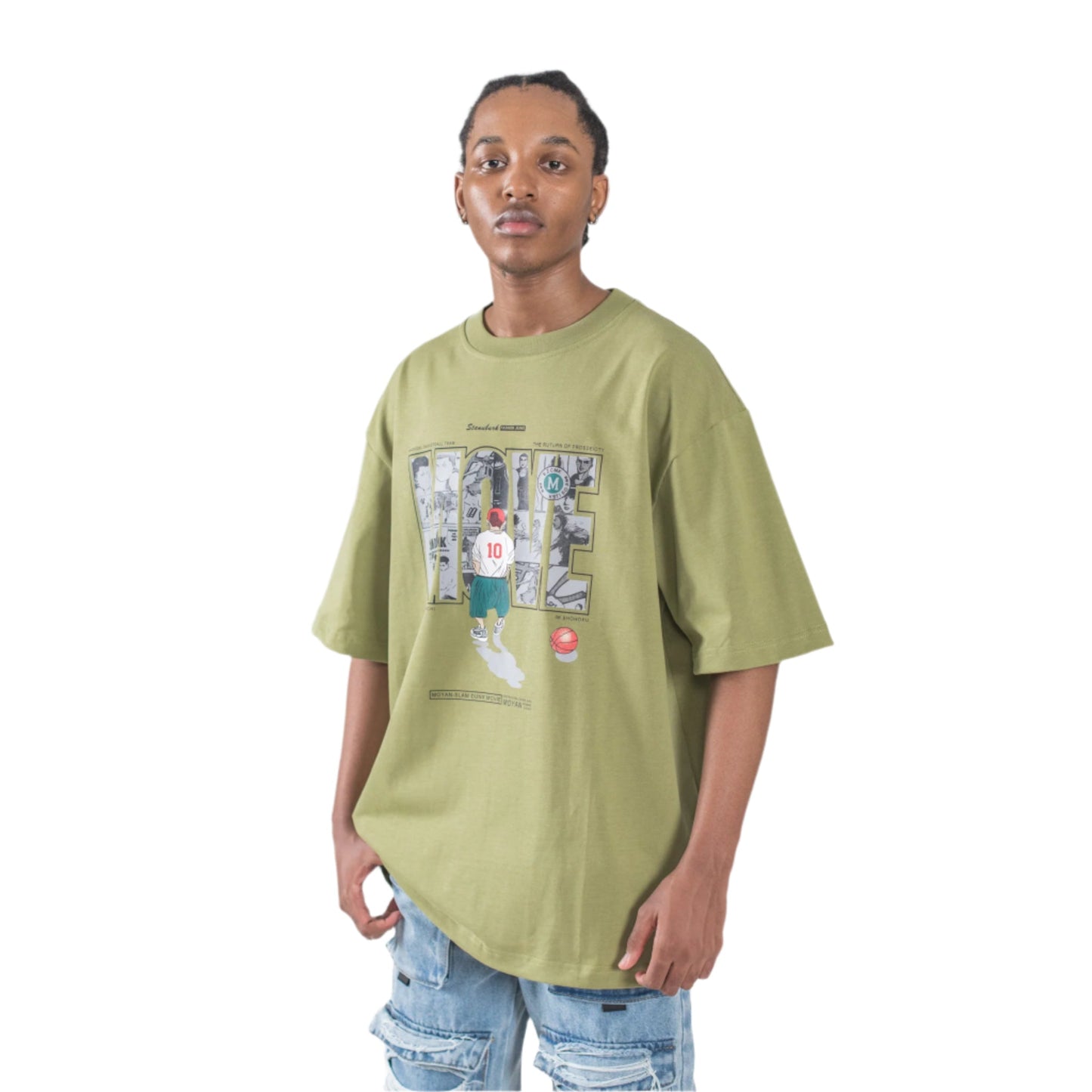 Balancr. “Move Mentality” Oversized Graphic Tee