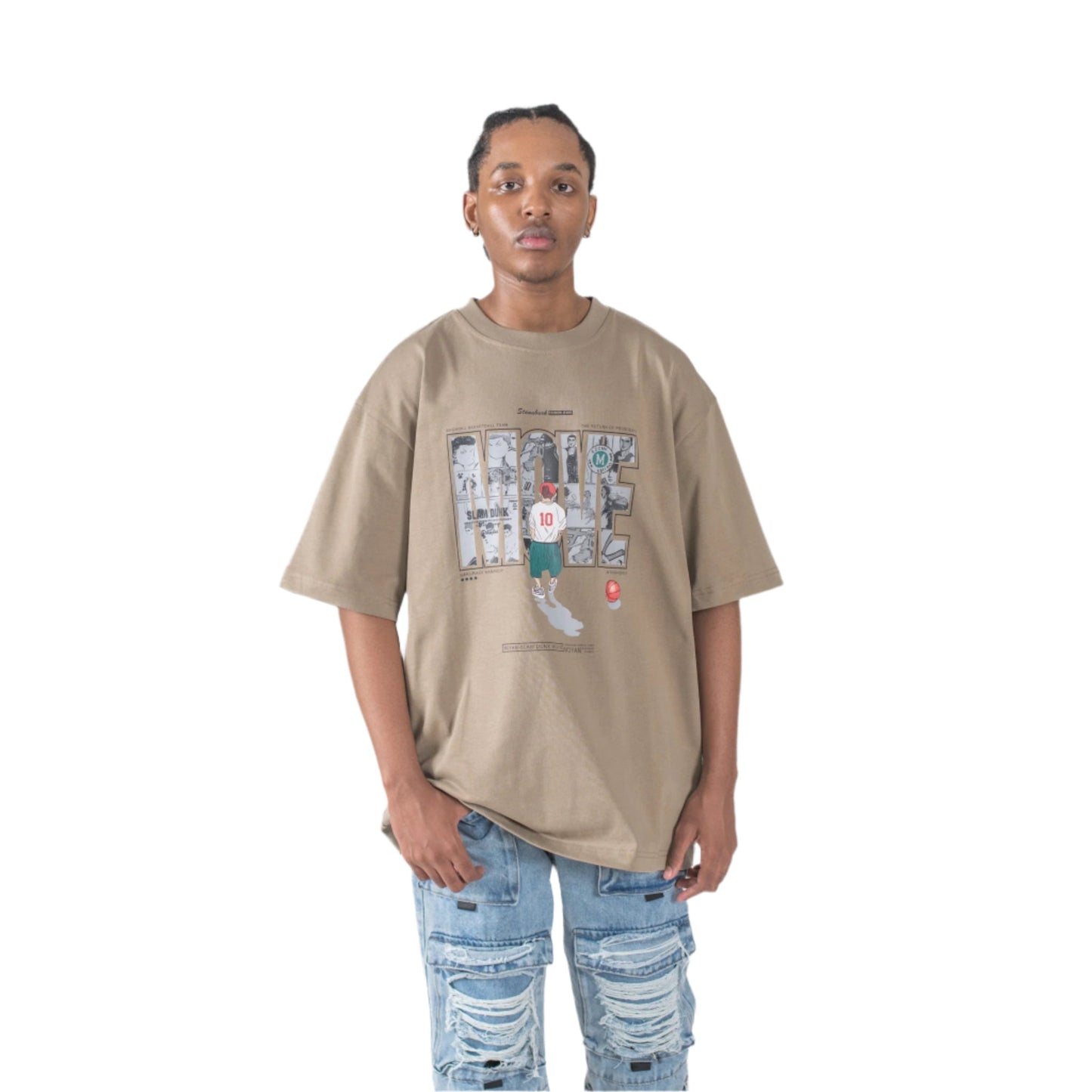 Balancr. “Move Mentality” Oversized Graphic Tee