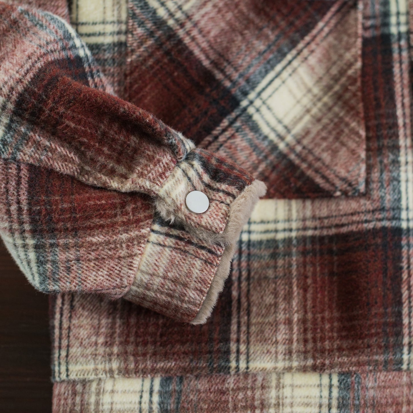 Men’s Sherpa Lined Plaid Workwear Jacket