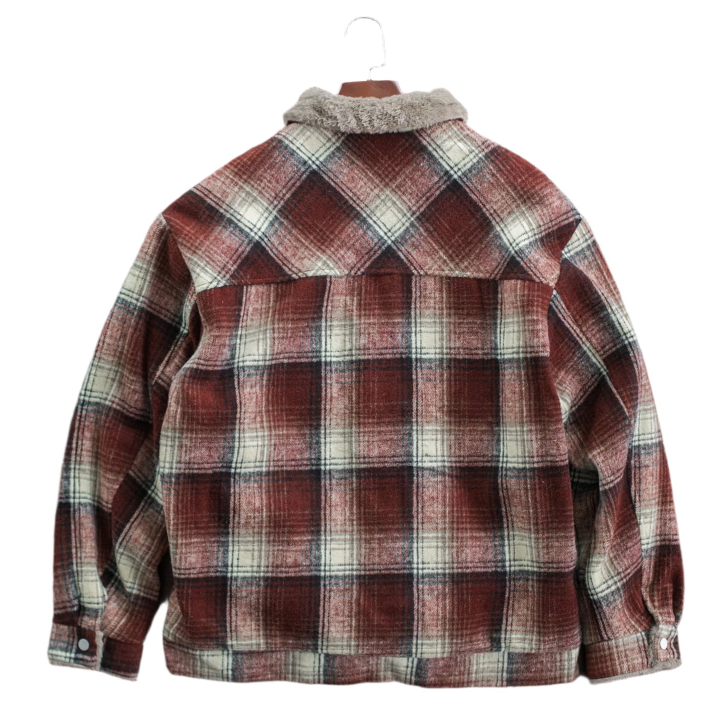 Men’s Sherpa Lined Plaid Workwear Jacket