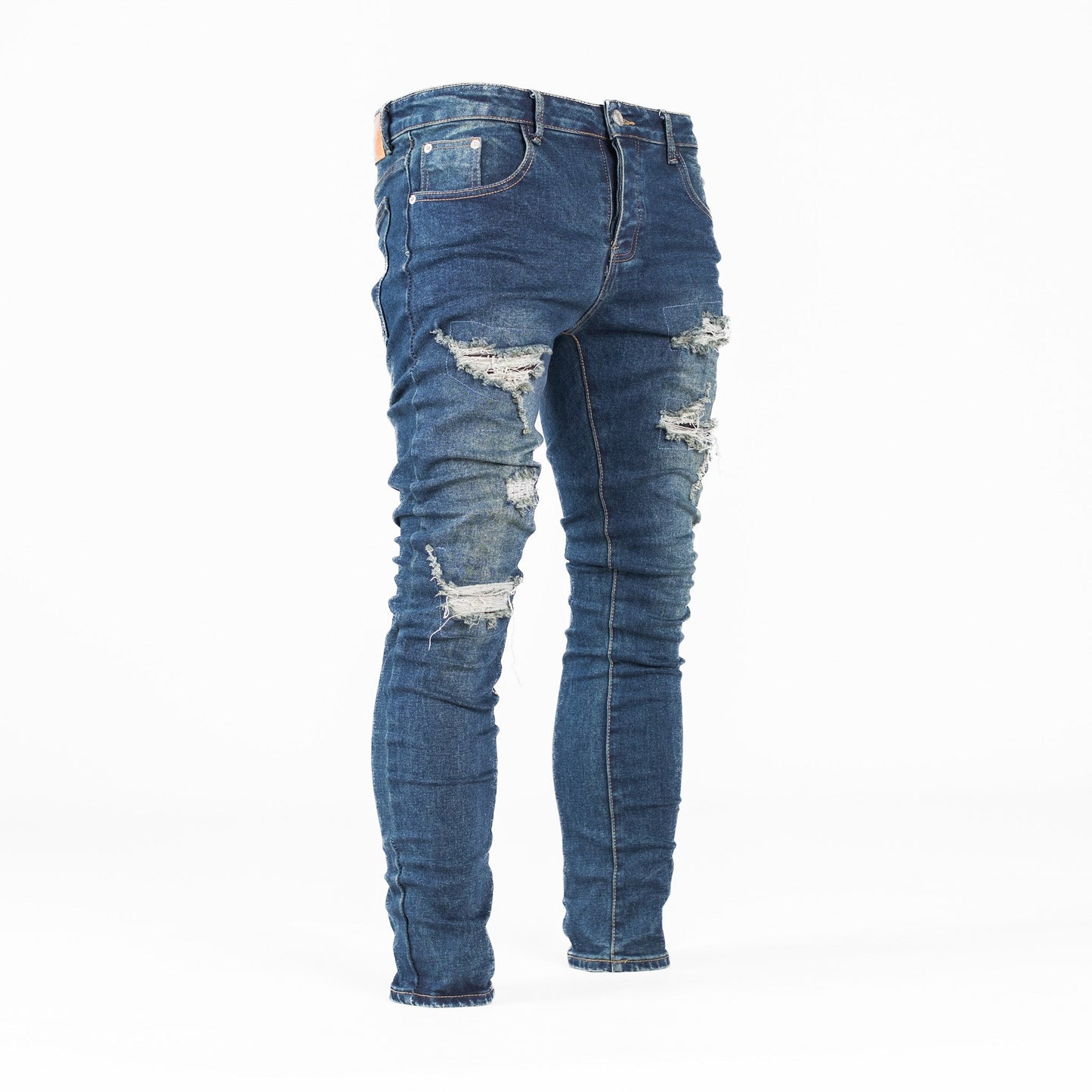 Ocean Crash Ripped Skinny Denim
