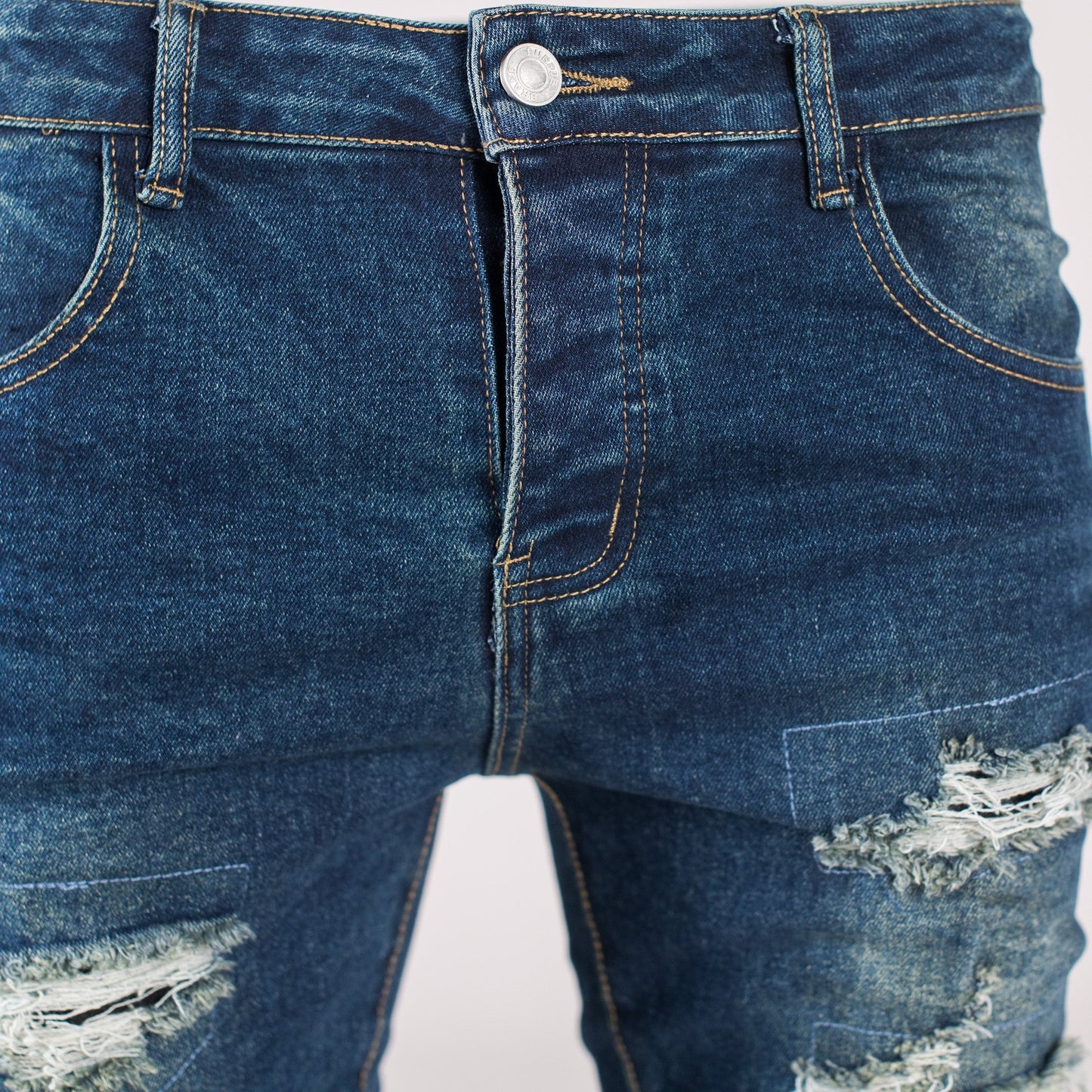 Ocean Crash Ripped Skinny Denim