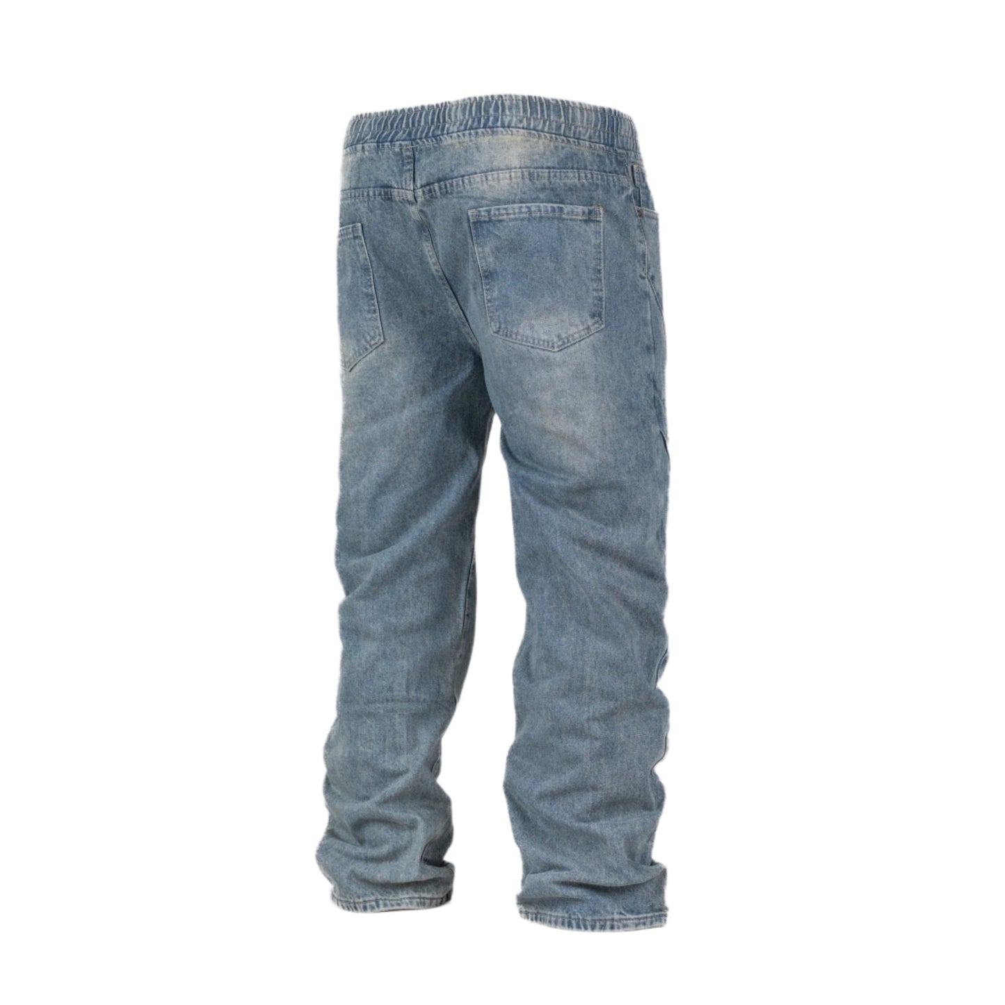 Men’s Grit Panelled Grommet Jogger Denim