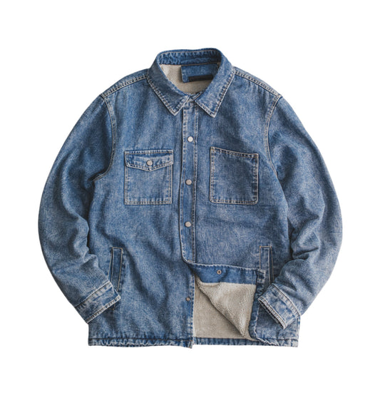 Sherpa-Lined Heritage Denim Jacket