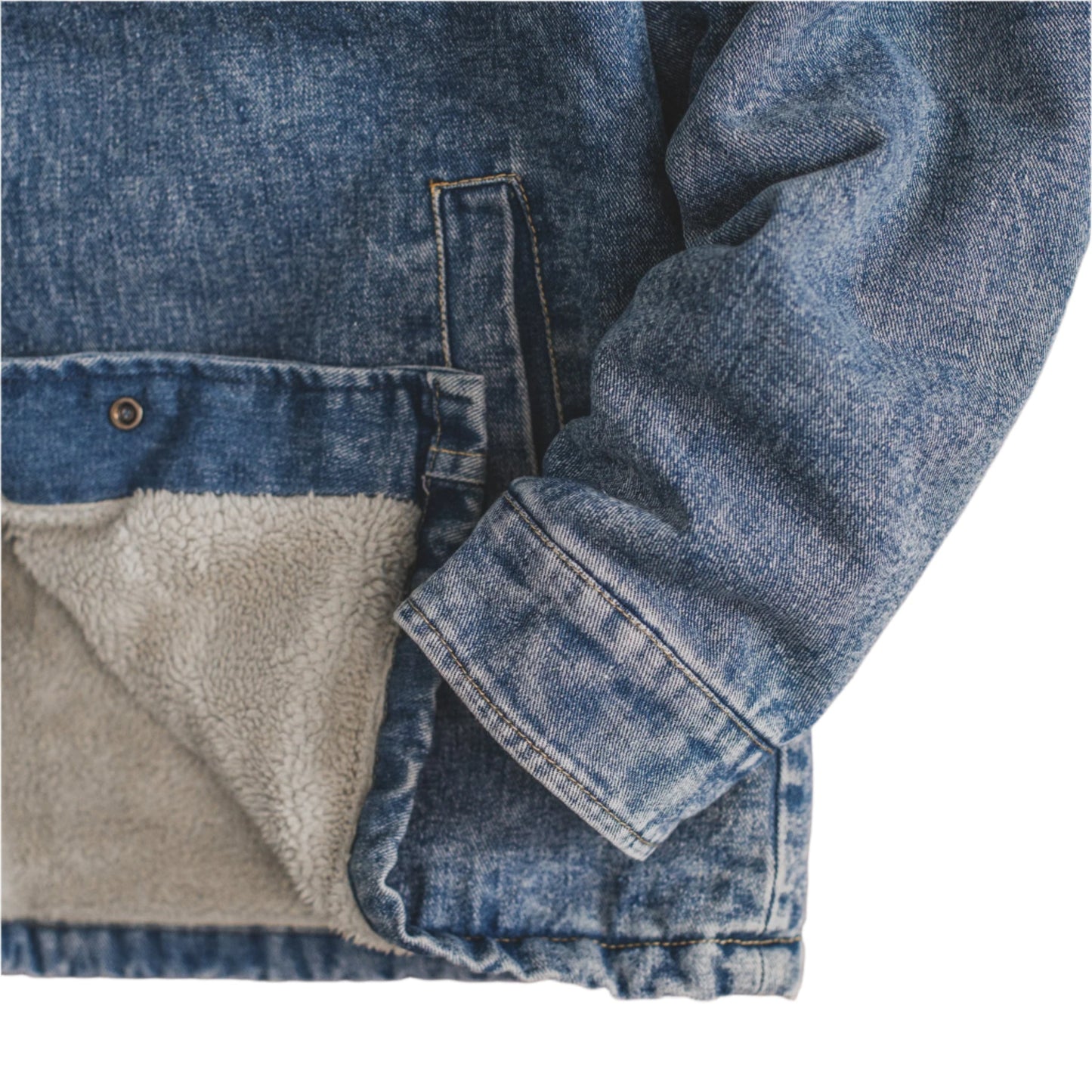 Sherpa-Lined Heritage Denim Jacket