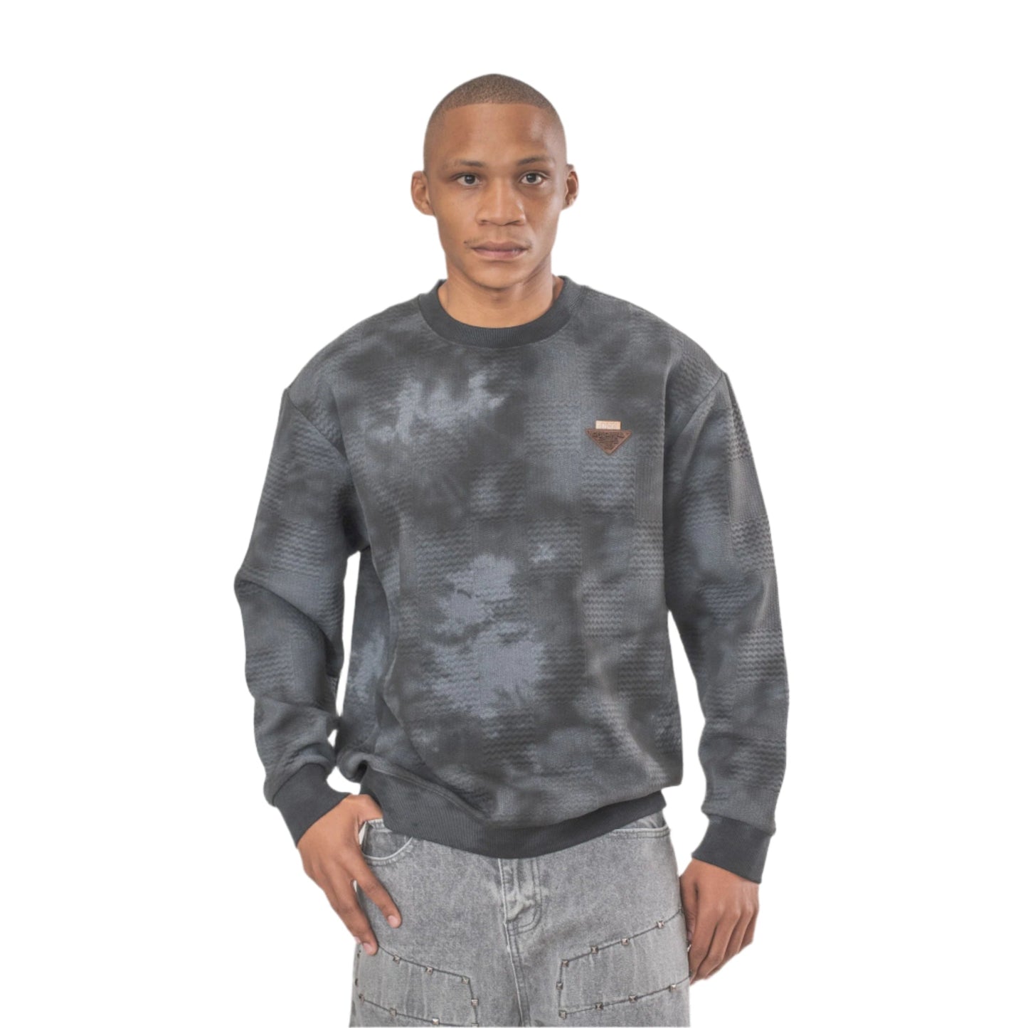 Men’s Textured Tie-Dye Sweatshirt