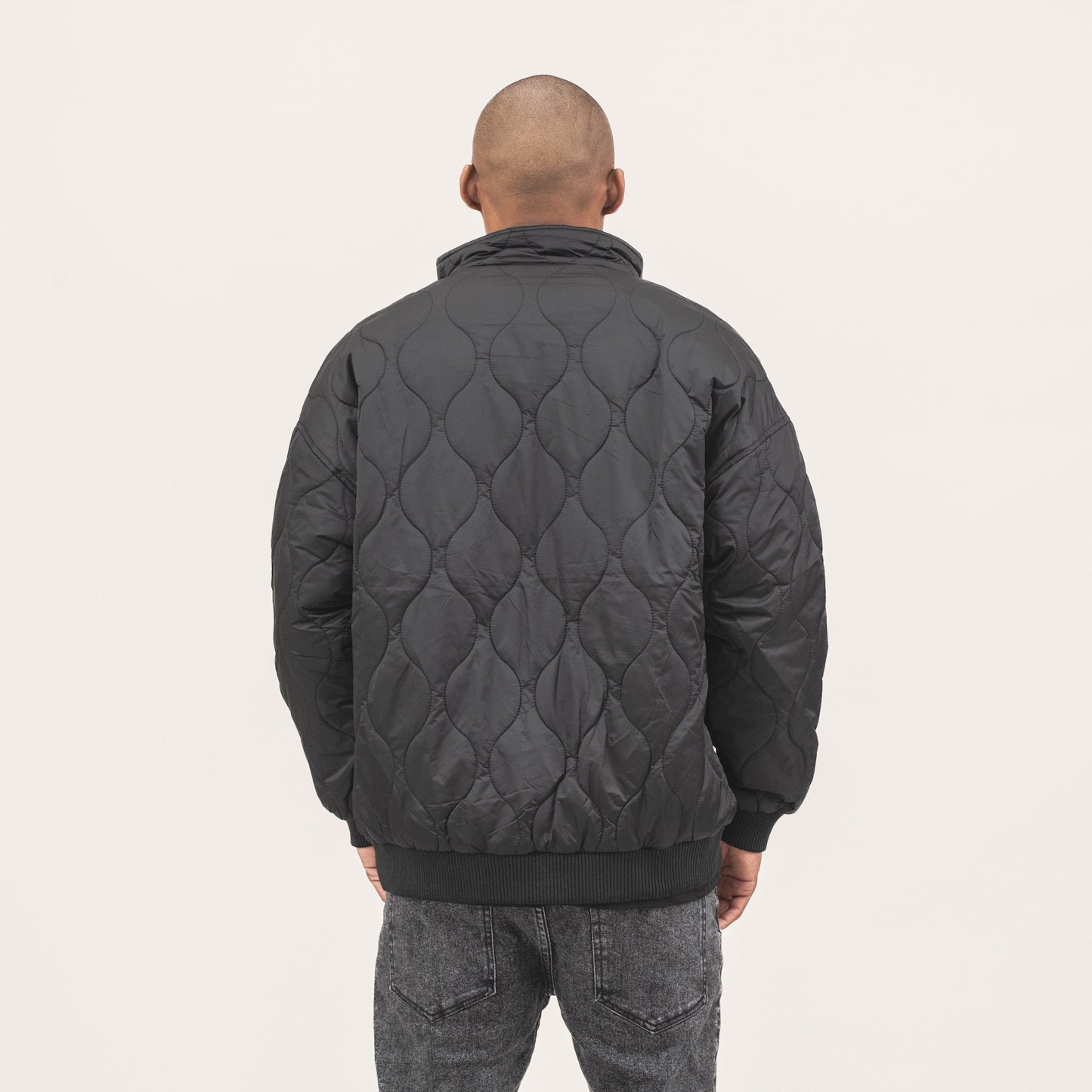 Arctic Curve Quilted Panel Jacket