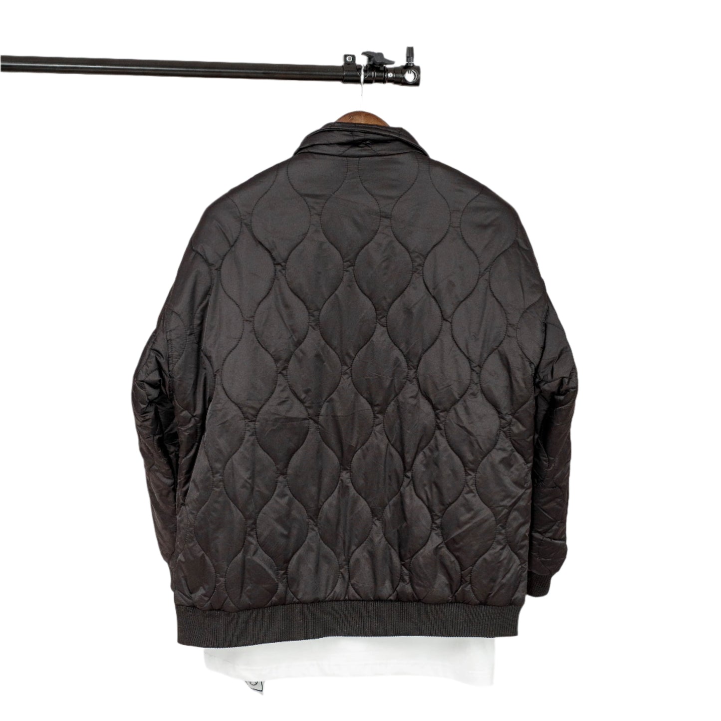 Unisex Bomber Varsity Diamond Quilted Full Zip Jacket.