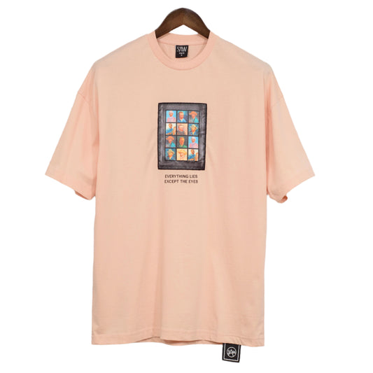 Portrait And Graphic Drop Shoulder Tees