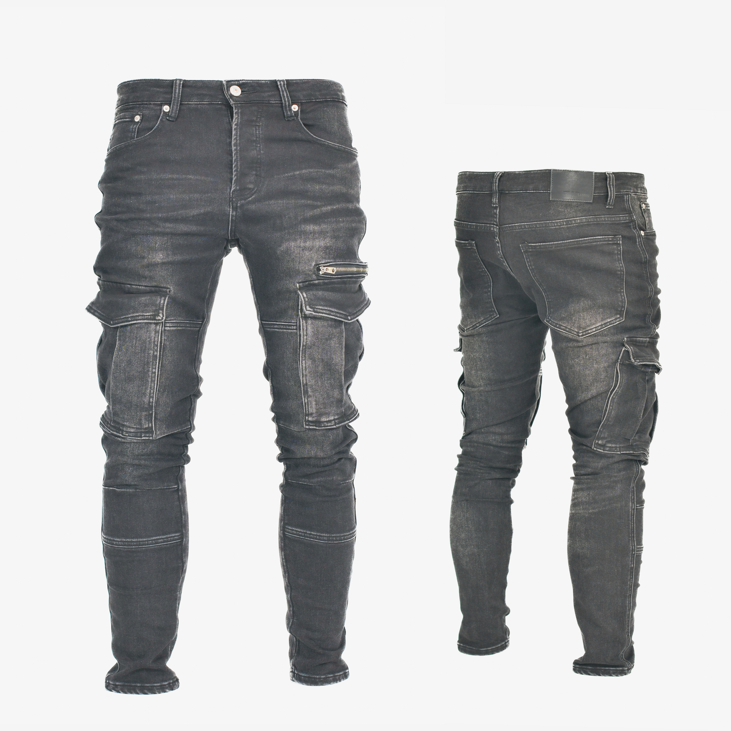 LANNIU Stacked Cargo Denim