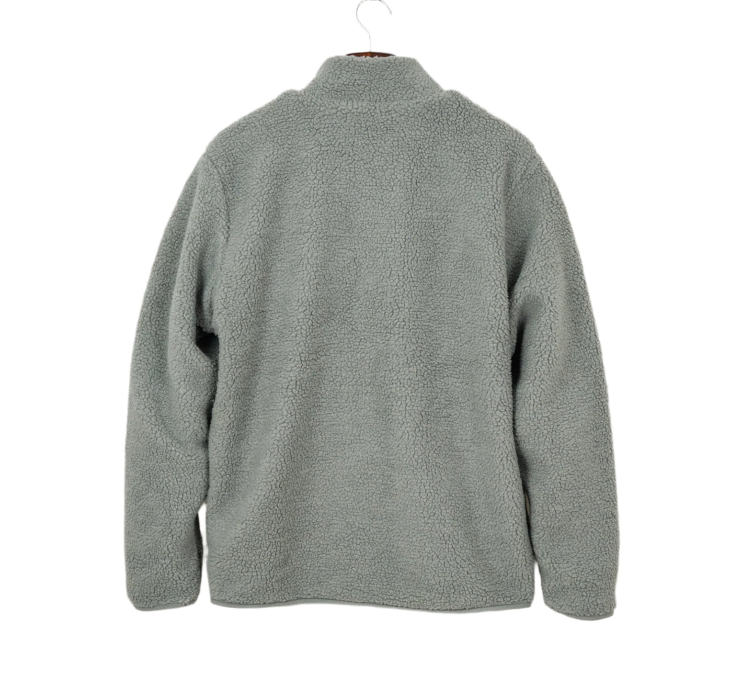 Men Pocket Front Zipper Teddy Jacket