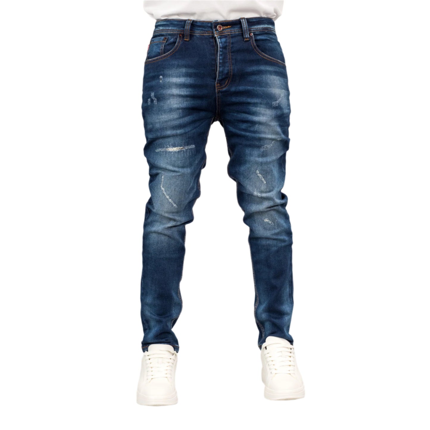 Gee2 Island Indigo Edge Distressed Denim
