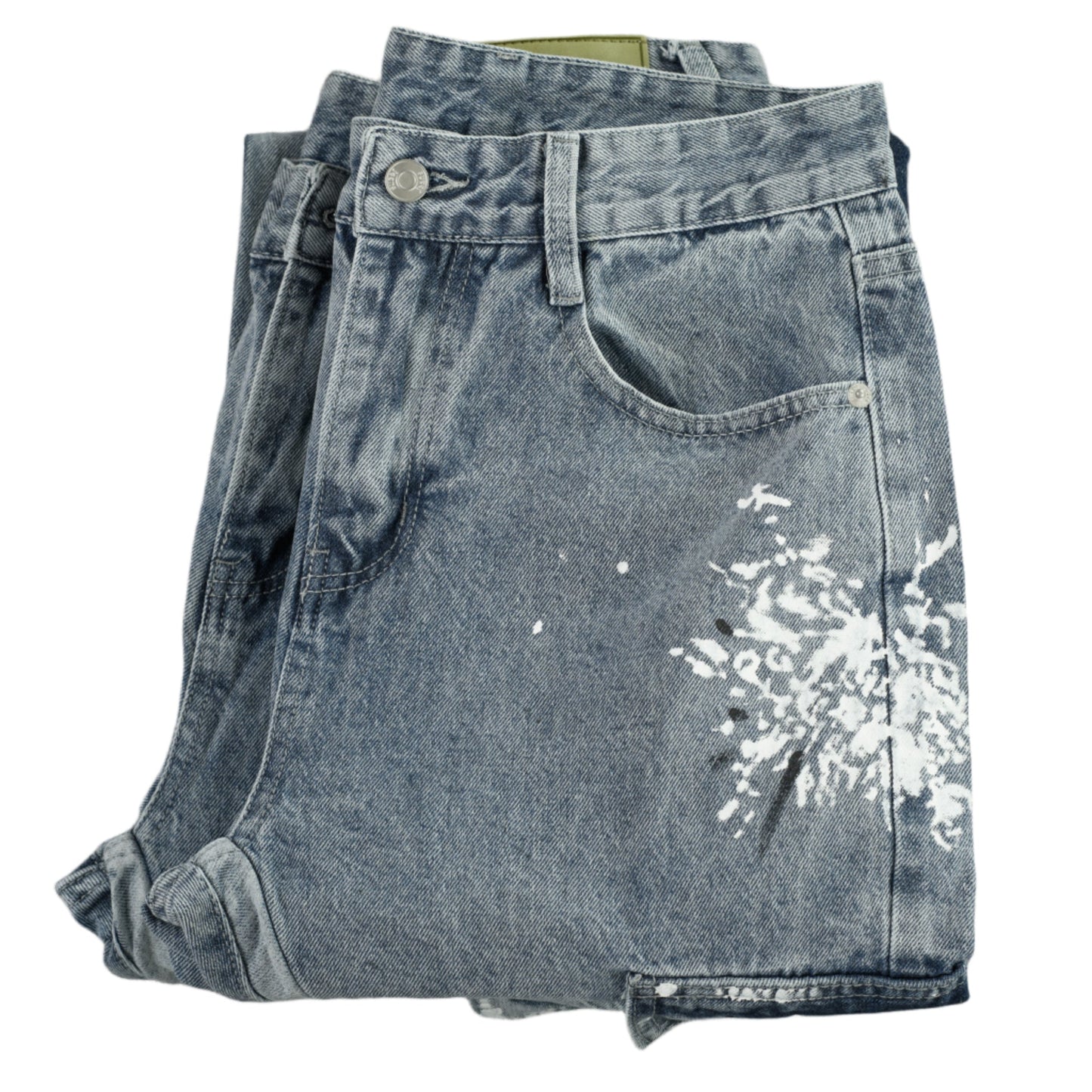 Urban Splatter Slim Flare Cargo Jeans ONLY
