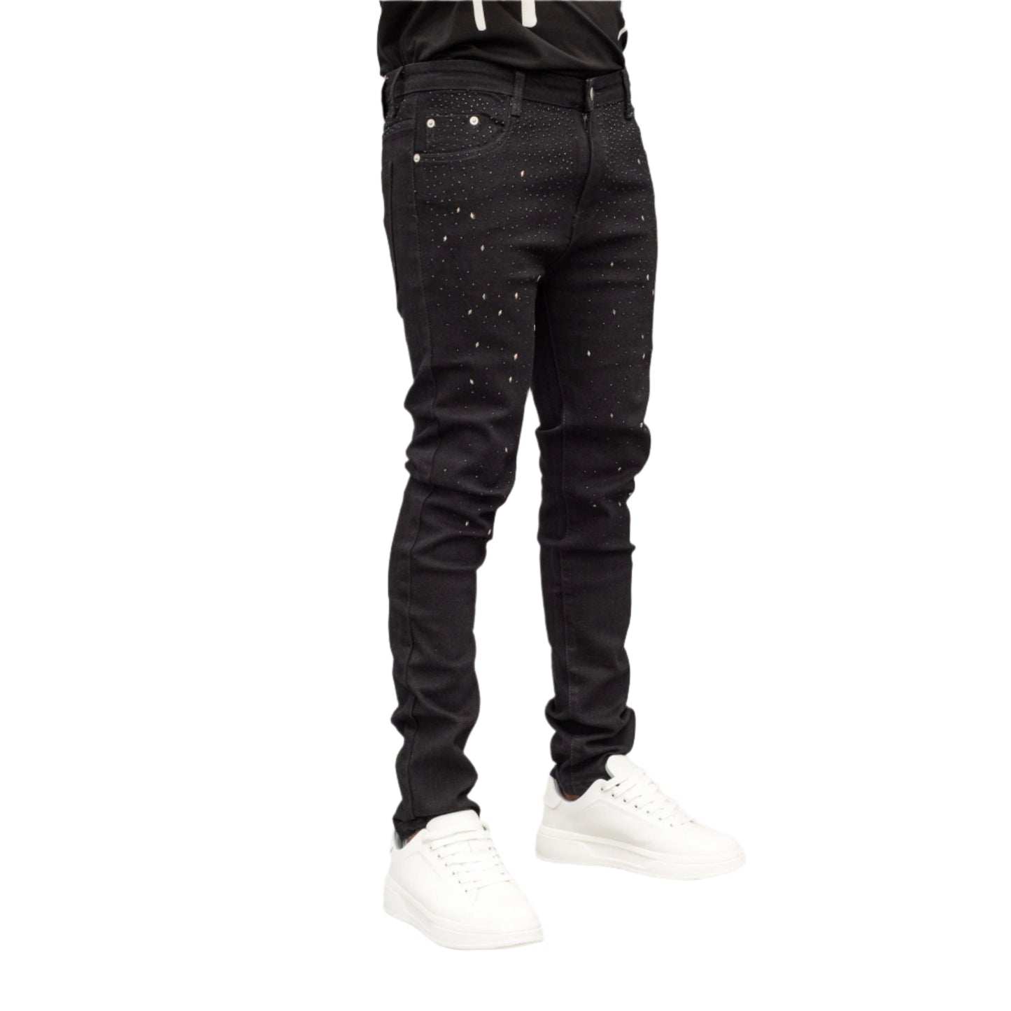 Midnight Luxe Distressed Denim