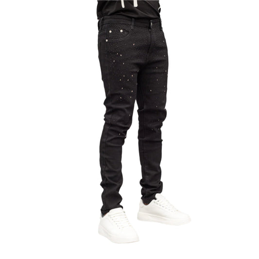 Midnight Luxe Distressed Denim