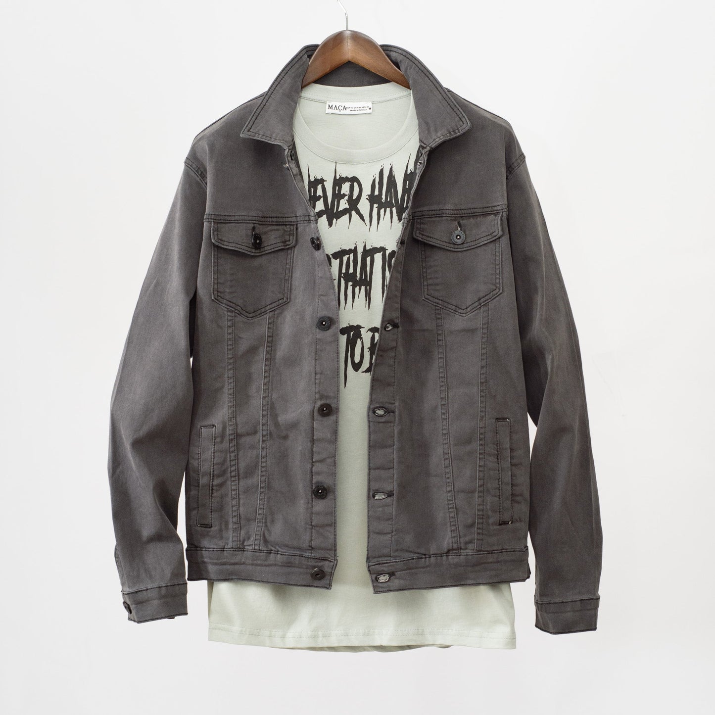 Mundo Grey Denim Jacket