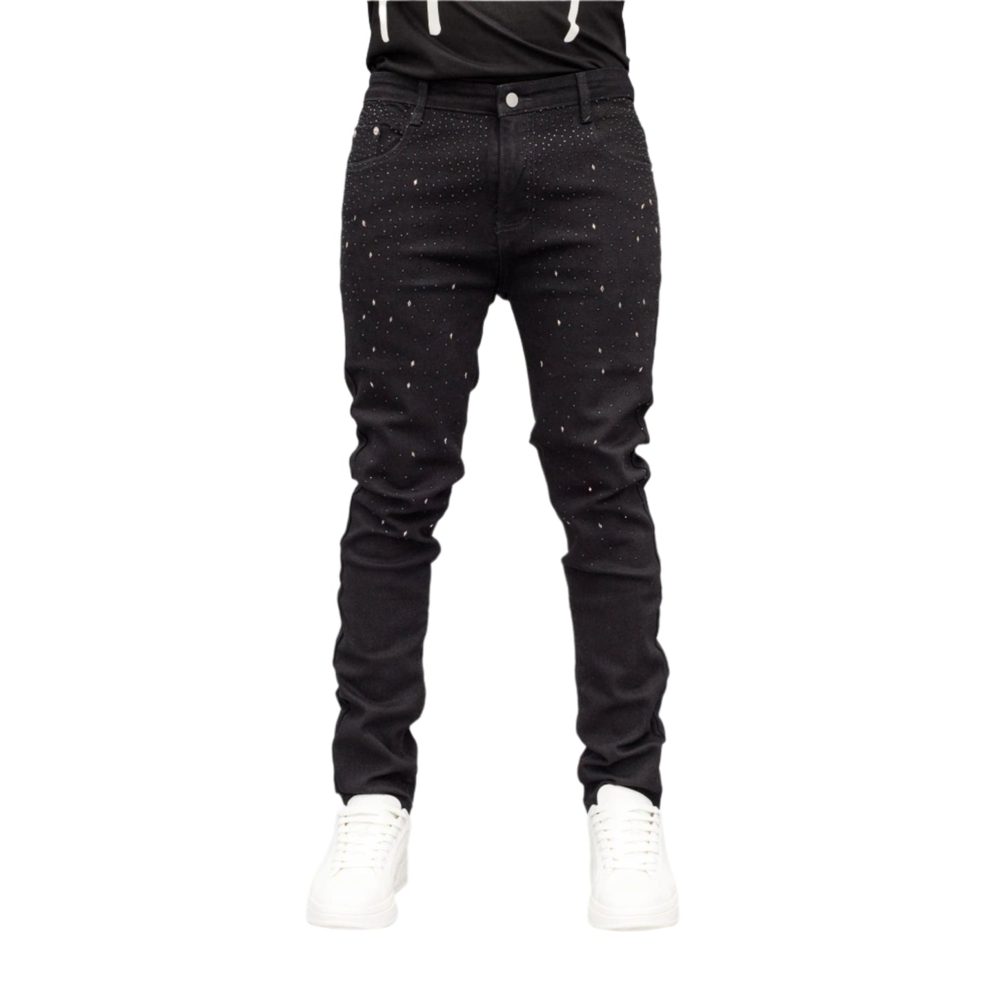 Midnight Luxe Distressed Denim