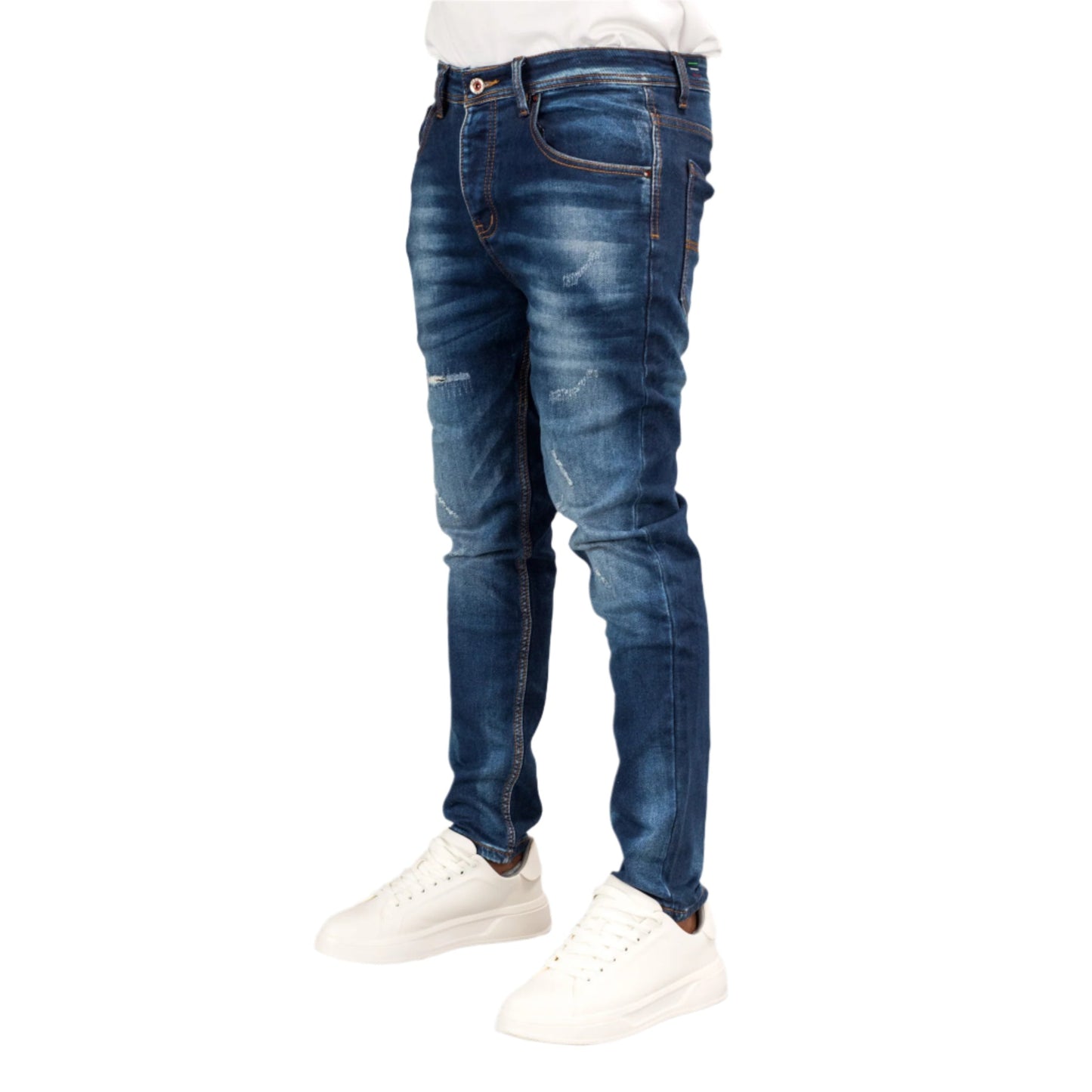 Gee2 Island Indigo Edge Distressed Denim