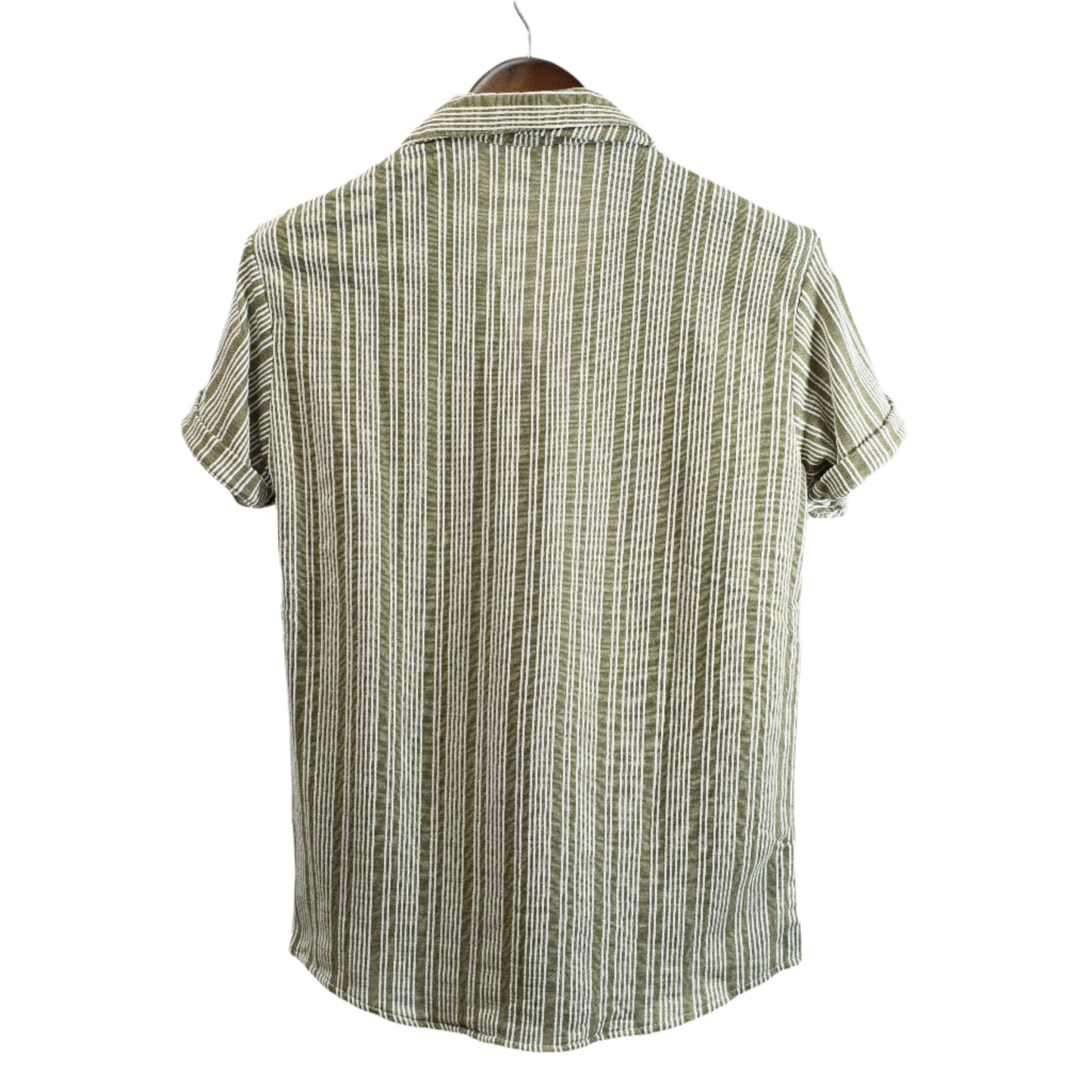 Complo Revere Collar Pin Stripe Shirt