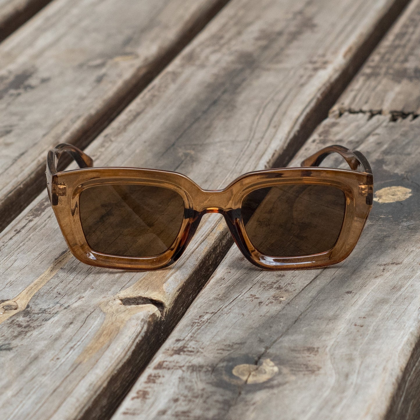 Men Chunky X1 Rectangular Retro Sunglasses