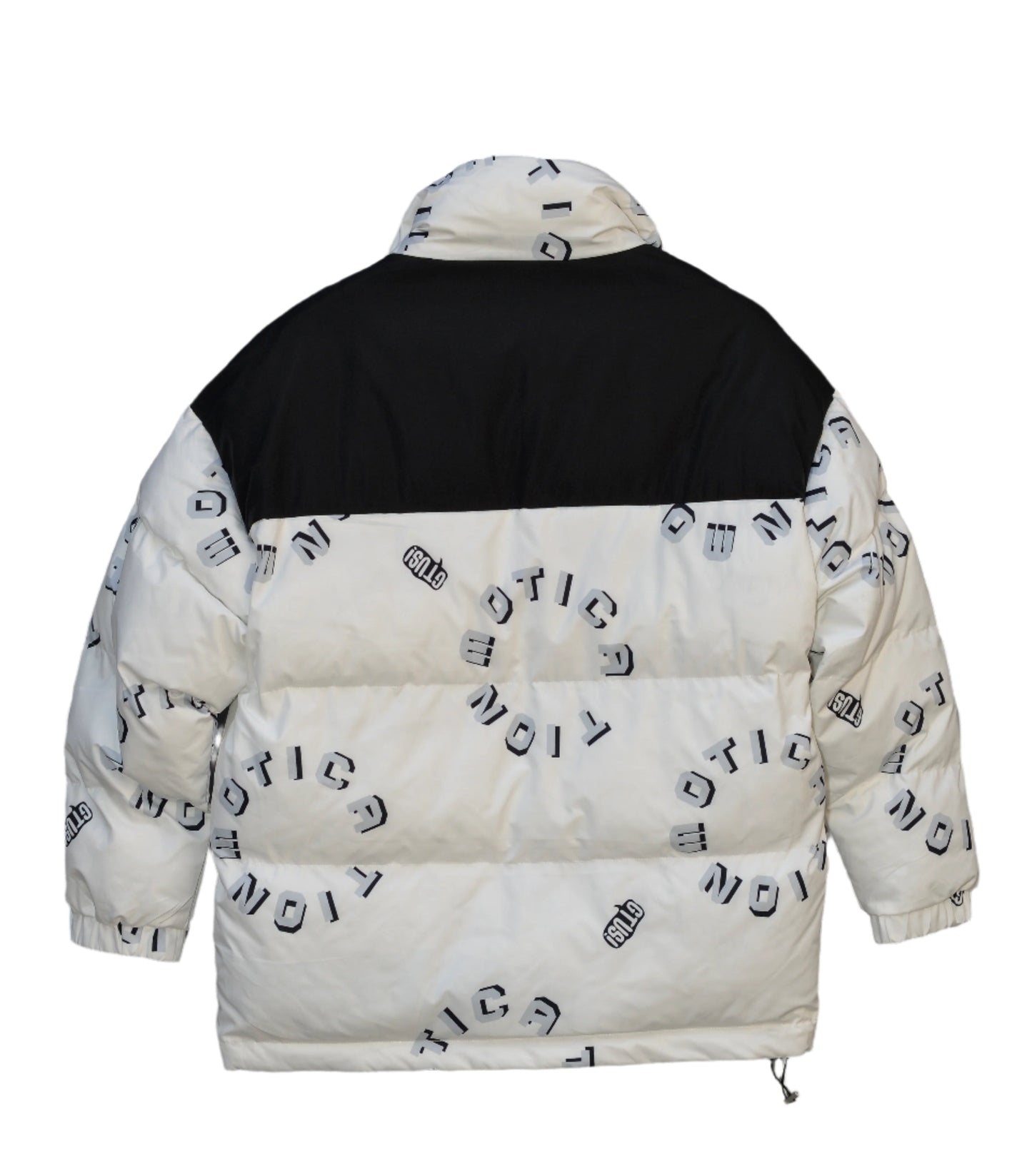 Men Letter Gtusi Print Graphic Wind Breaker Jacket