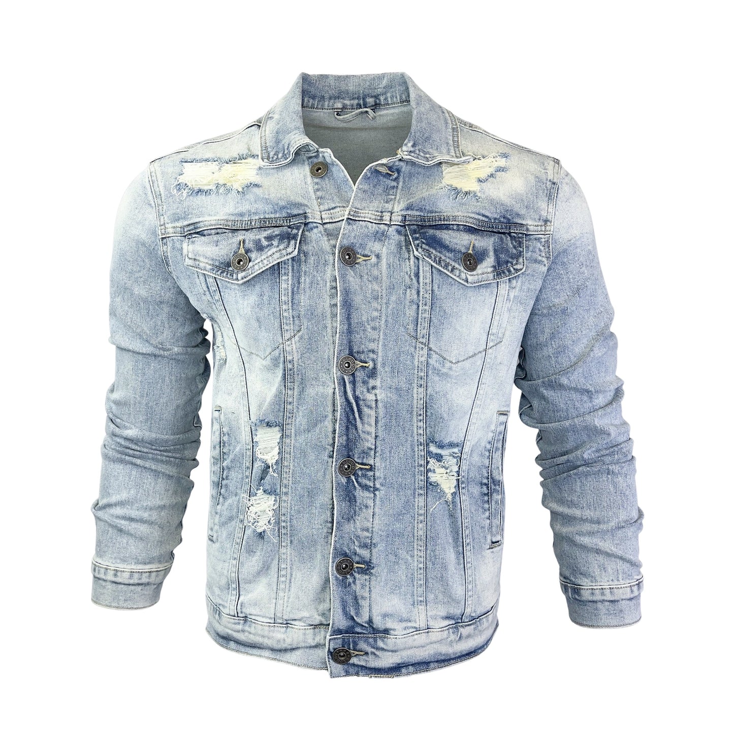 Ripped Stretch denim Jackets