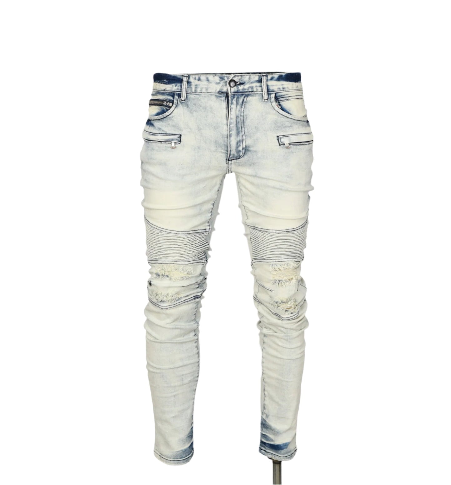 Biker Ripped Distressed Denim